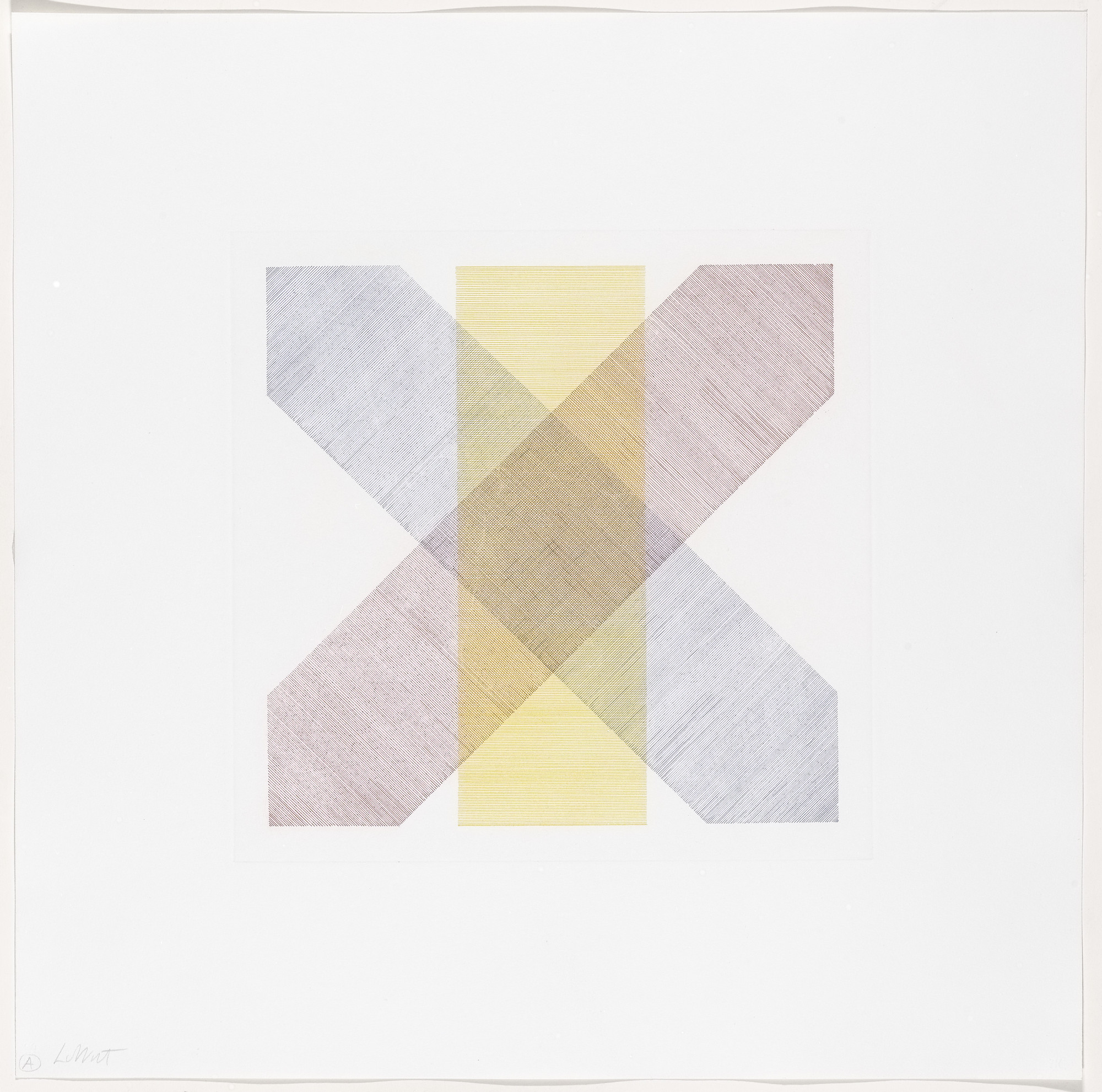 Sol LeWitt. Untitled from Bands of Color in Four Directions & All Combinations