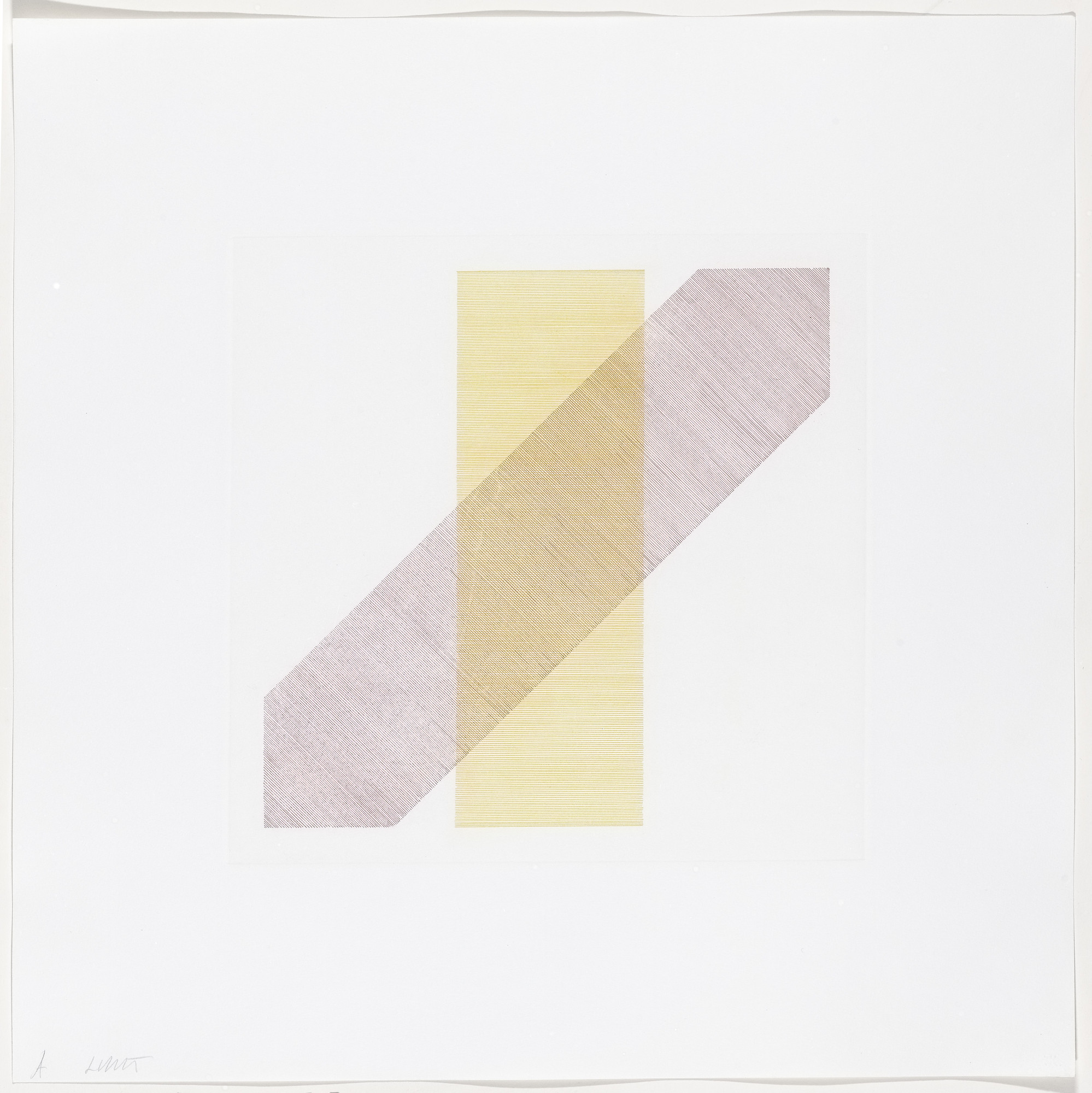 Sol LeWitt. Untitled from Bands of Color in Four Directions & All Combinations