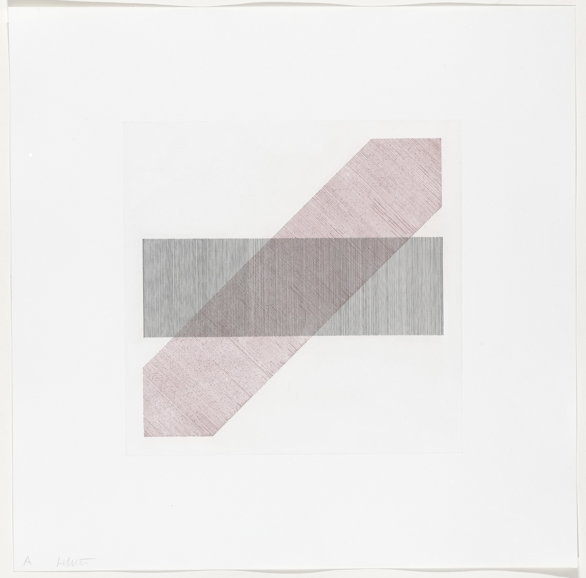 Sol LeWitt. Untitled from Bands of Color in Four Directions & All Combinations