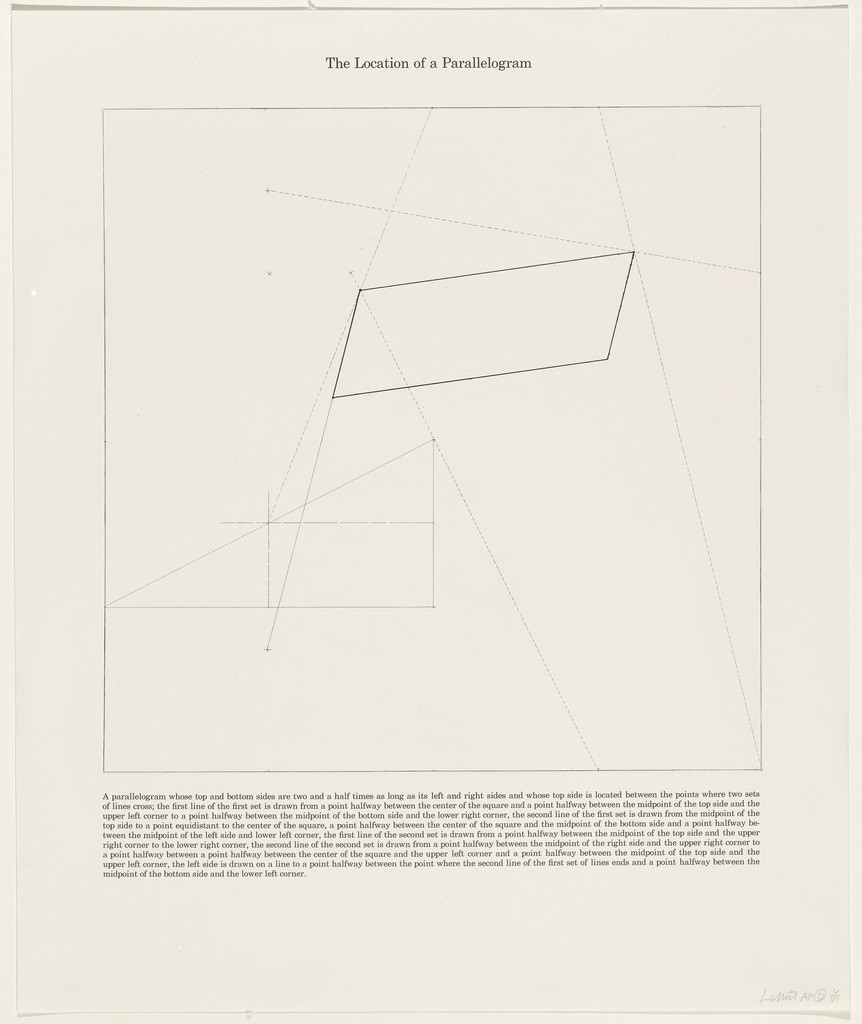 The Location of a Parallelogram from The Location of Six Geometric Figures (Circle, Square, Triangle, Rectangle, Parallelogram and Trapezoid)