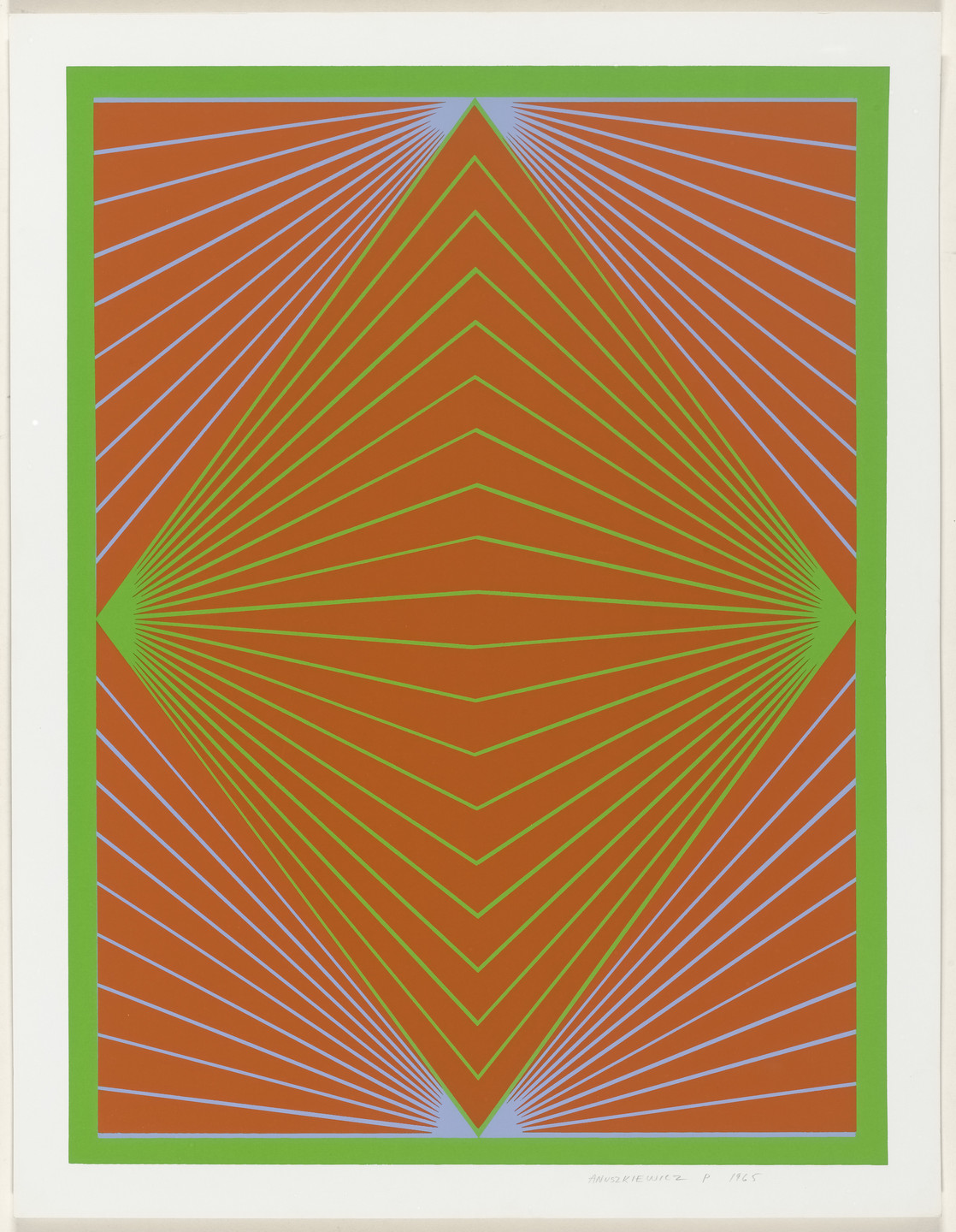 Richard Anuszkiewicz. Diamond Chroma from New York Ten. 1965