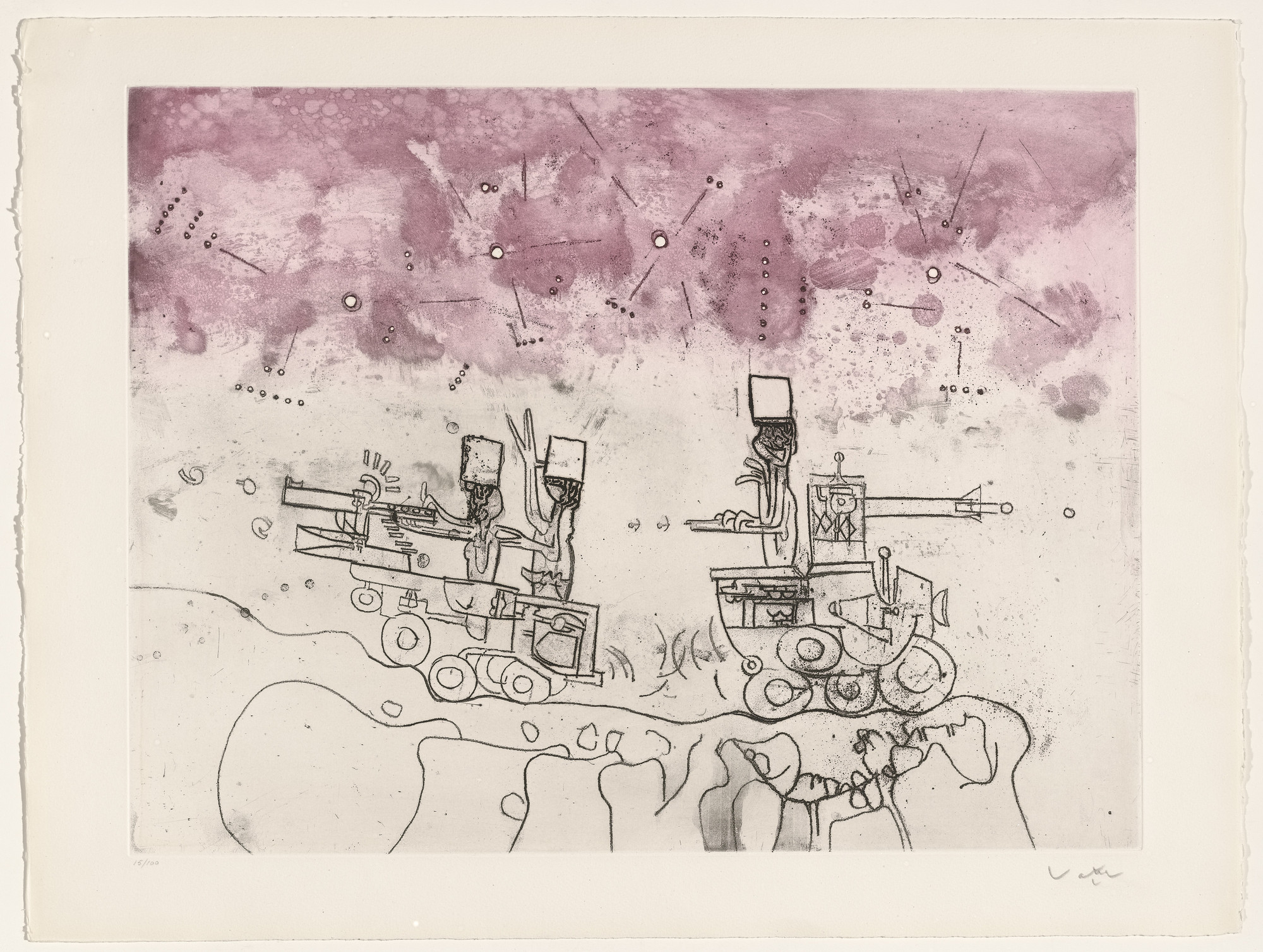Roberto Matta. After the Nuremberg Trial, plate V (folio 8) from Judgments