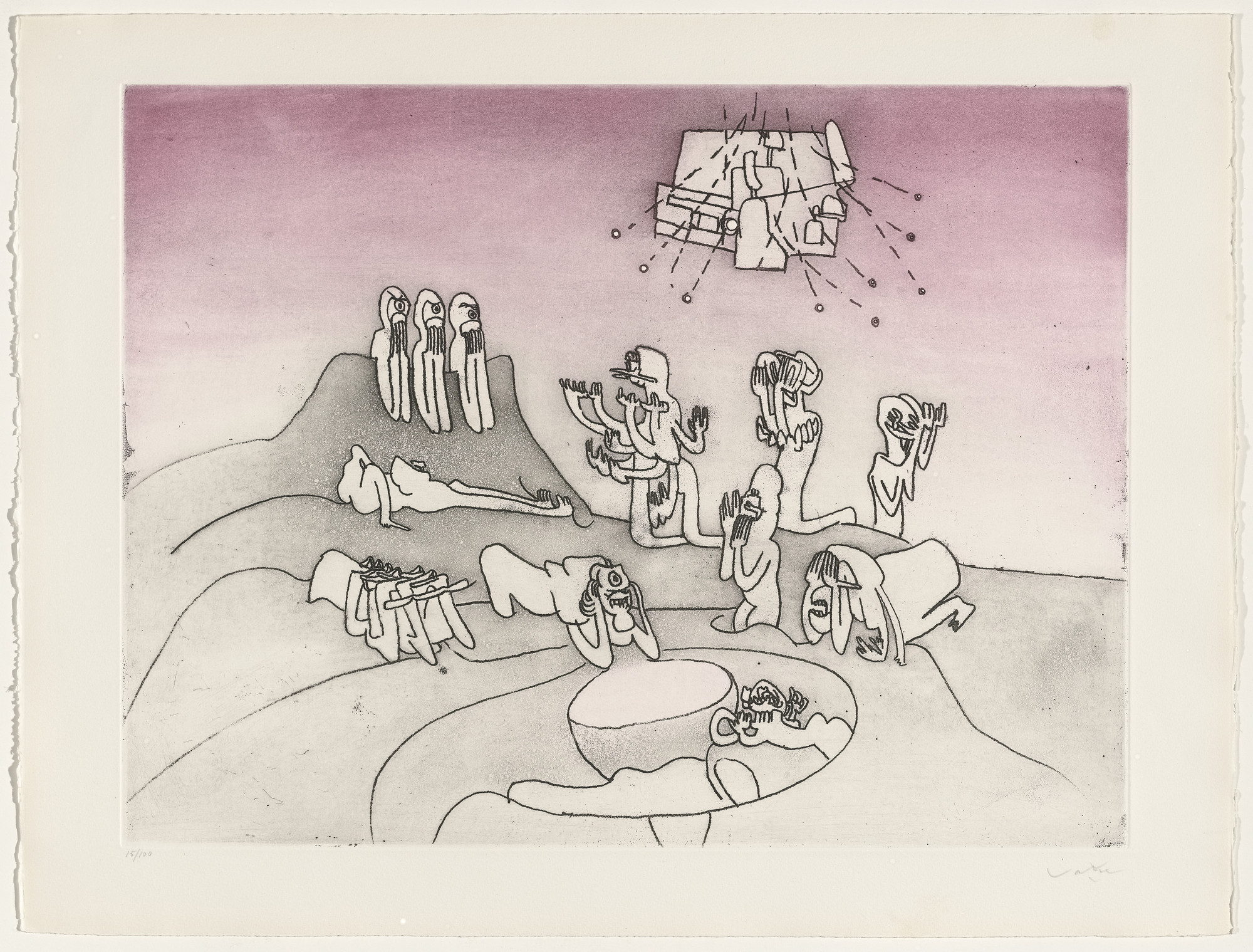 Roberto Matta. Tomorrow, the World..., plate VI (folio 9) from Judgments