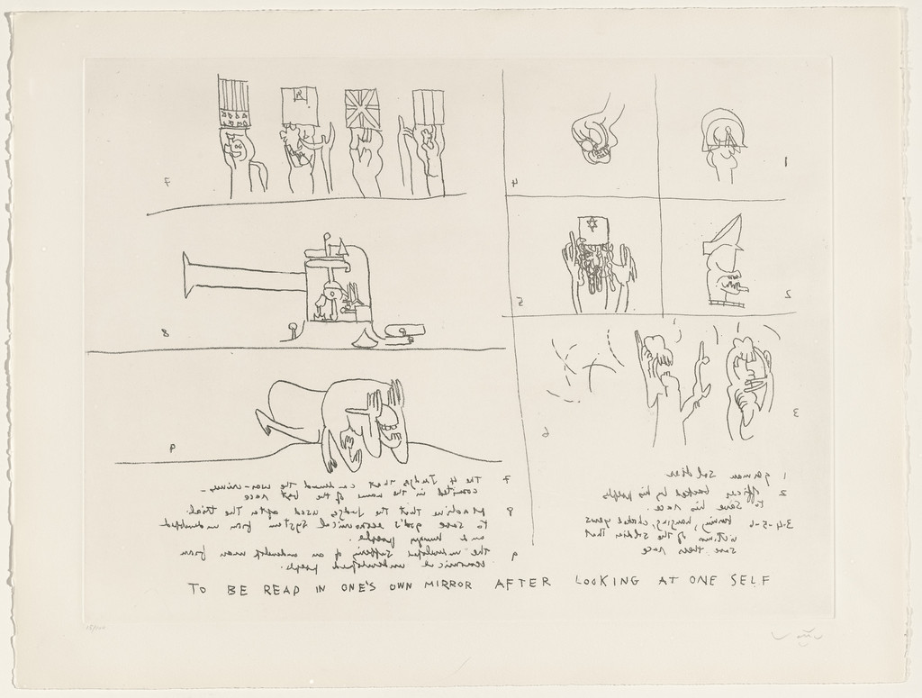 To Be Read in One's Own Mirror after Looking at Oneself, plate VII (folio 10) from Judgments