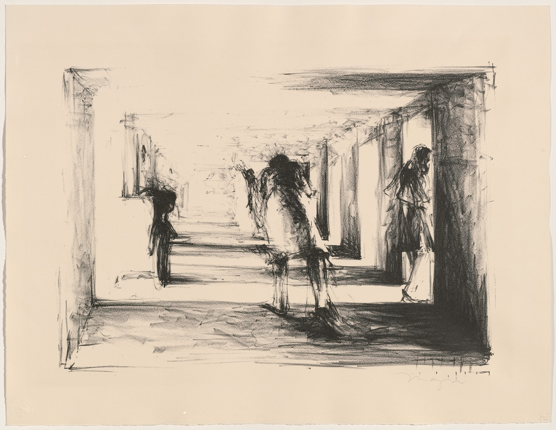 Michael Mazur. The Corridor from Images from a Locked Ward. 1963–65, published 1965