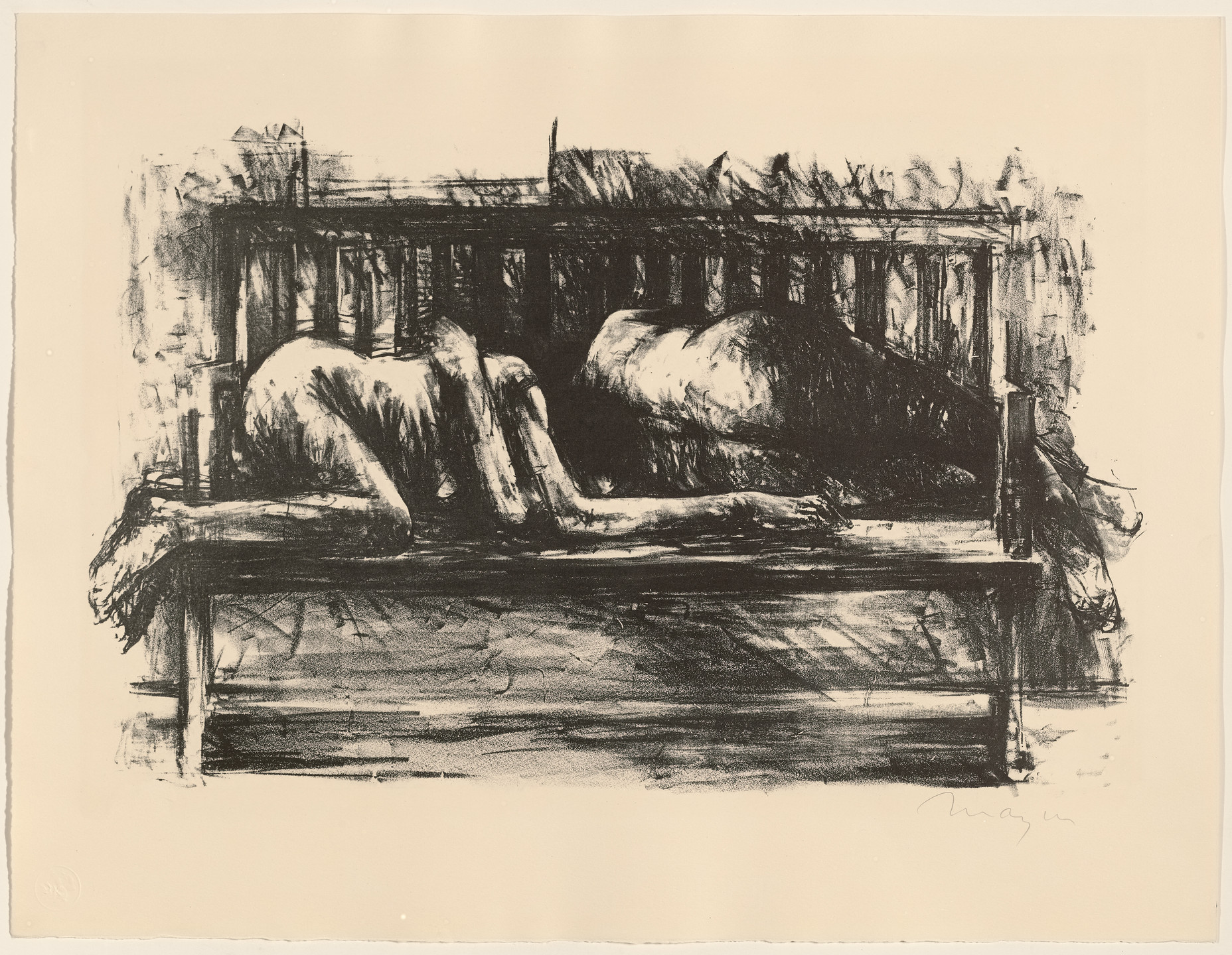 Michael Mazur. The Room for Sleeping from Images from a Locked Ward. 1963–65, published 1965