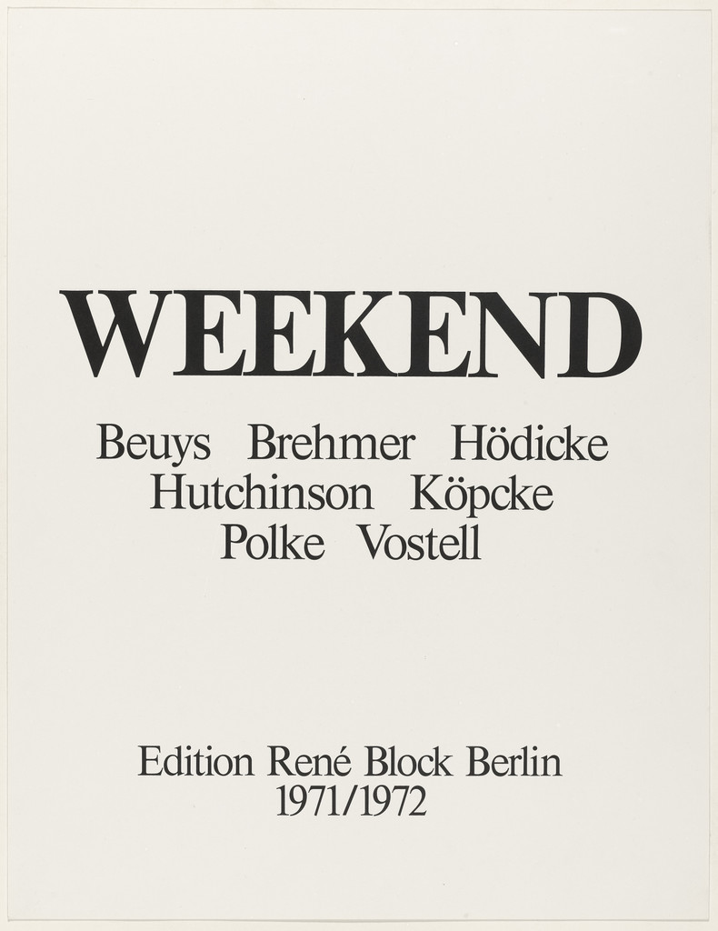 Weekend.
