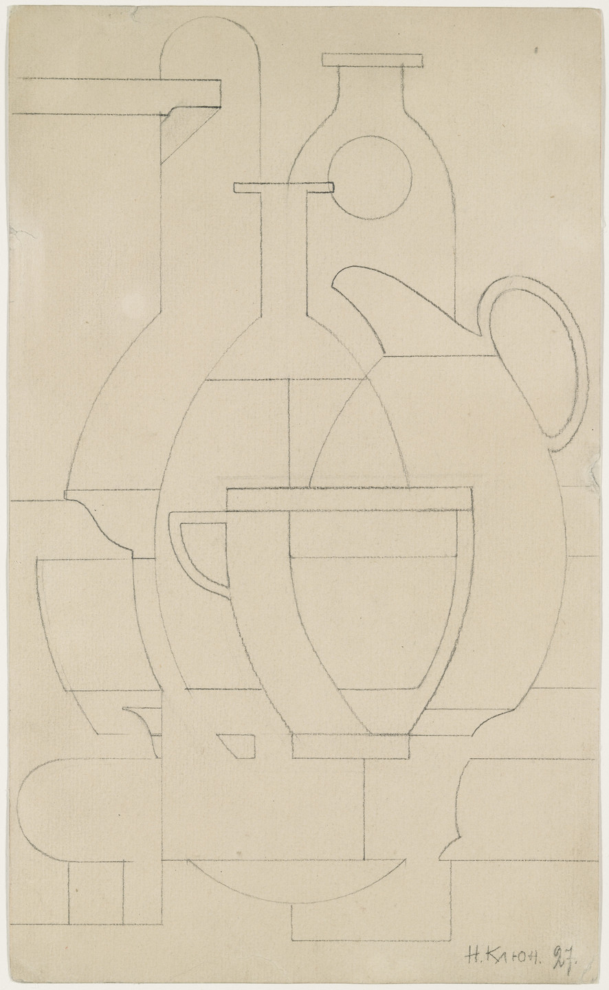 Ivan Kliun. Cup, Pitcher, Bottles. 1927