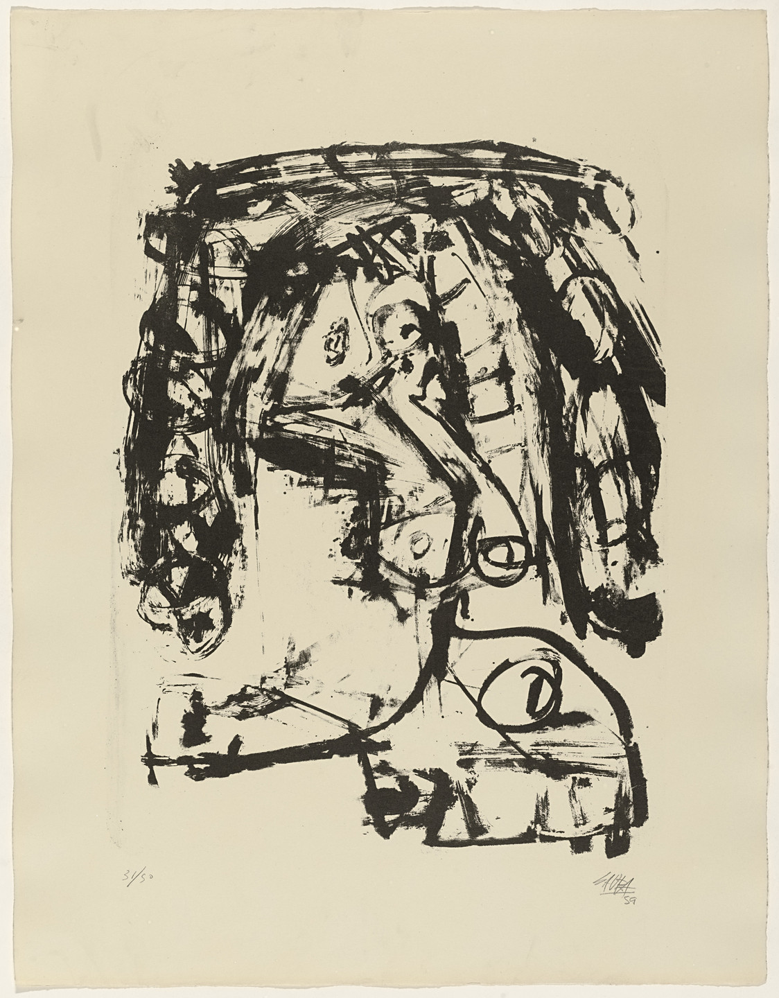 Antonio Saura. Cantibagasa from Pintiquinestras. 1959