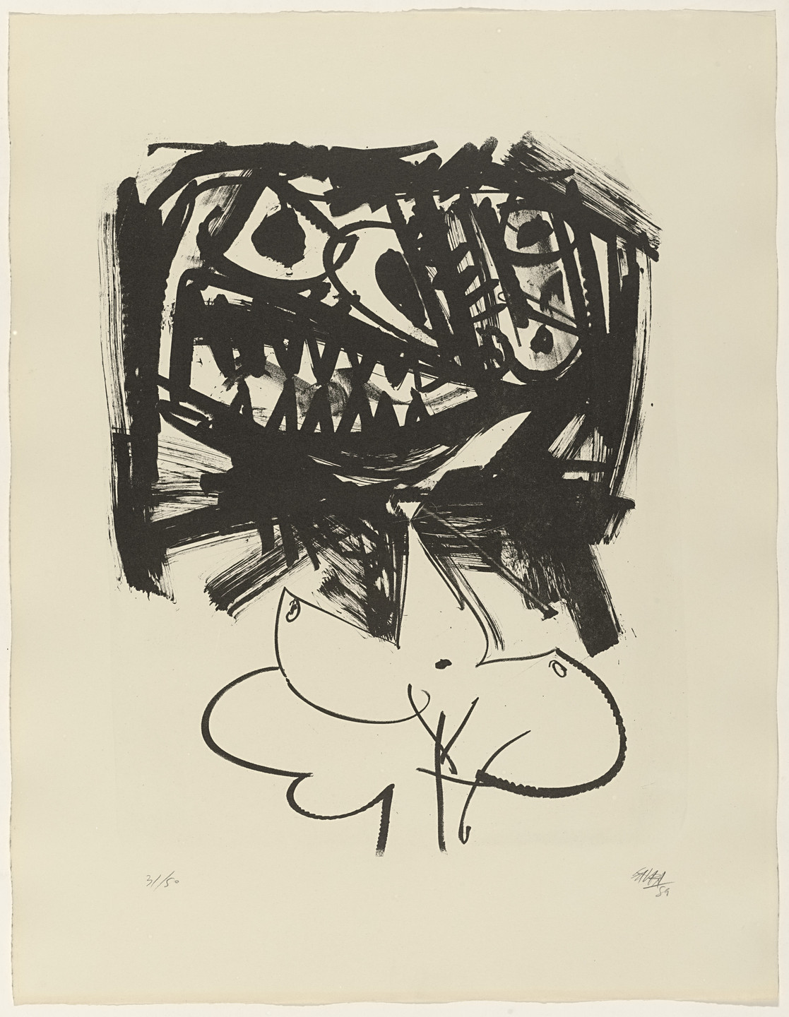 Antonio Saura. Burraqueña from Pintiquinestras. 1959
