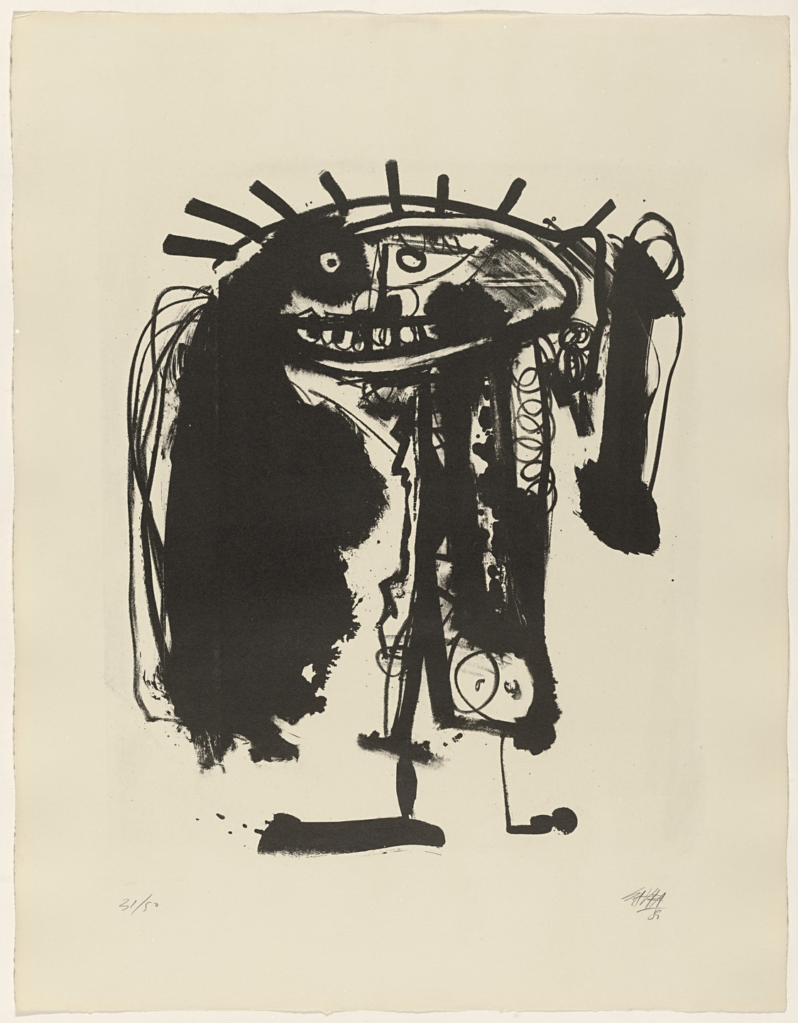 Antonio Saura. Ciscurrutaca from Pintiquinestras. 1959