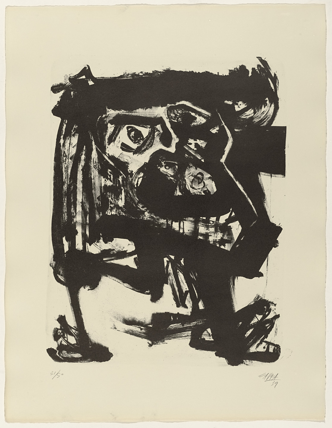 Antonio Saura. Pelagrofa from Pintiquinestras. 1959
