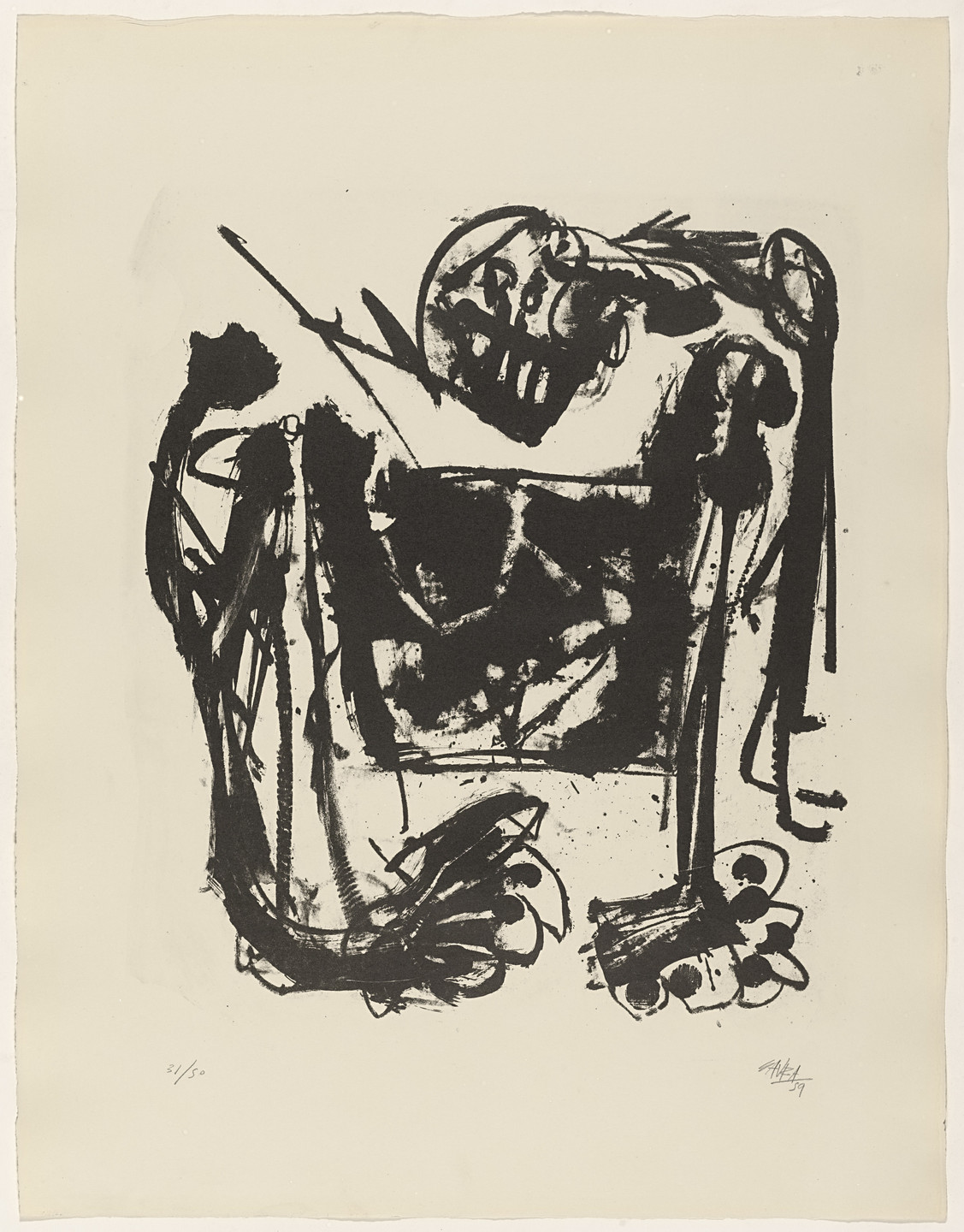 Antonio Saura. Blondipencuria from Pintiquinestras. 1959