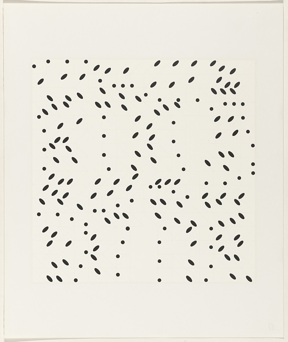 Larry Poons. Untitled from X + X (Ten Works by Ten Painters). 1964