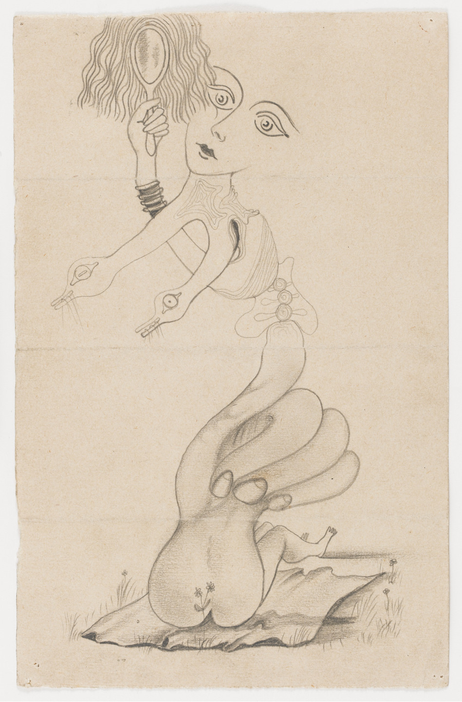 Cadavre Exquis, André Breton, Jacques Hérold, Yves Tanguy, Victor Brauner. Figure. 1934