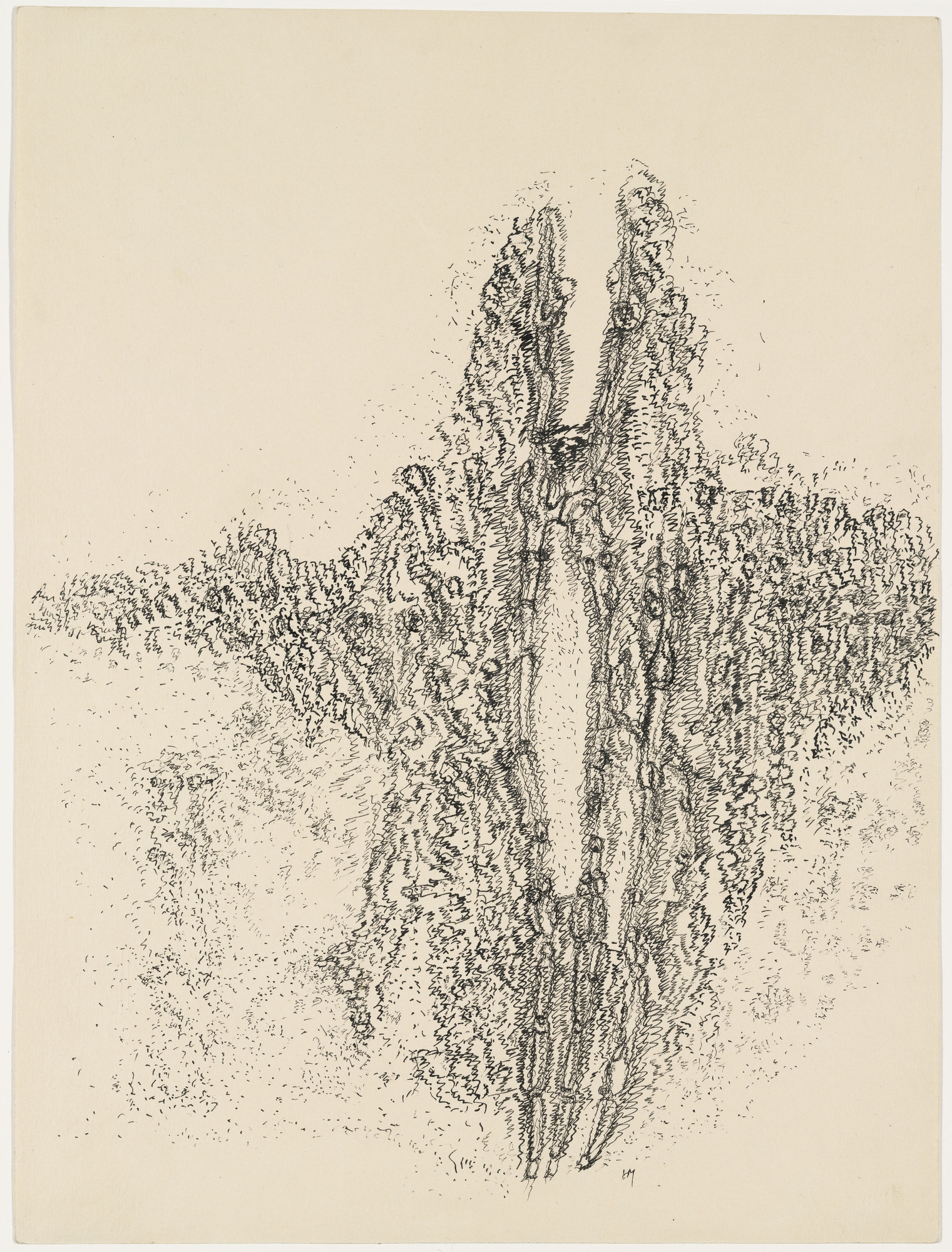 【原画】harold Mcneil 　スケッチ Henri Michaux. Mescaline Drawing. 1960 | MoMA