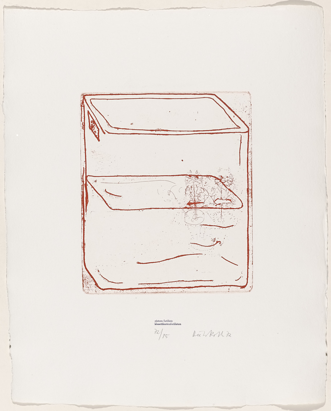 Dieter Roth. cistern futilists (klosettkastenfutilisten) from Containers. 1972, published 1973
