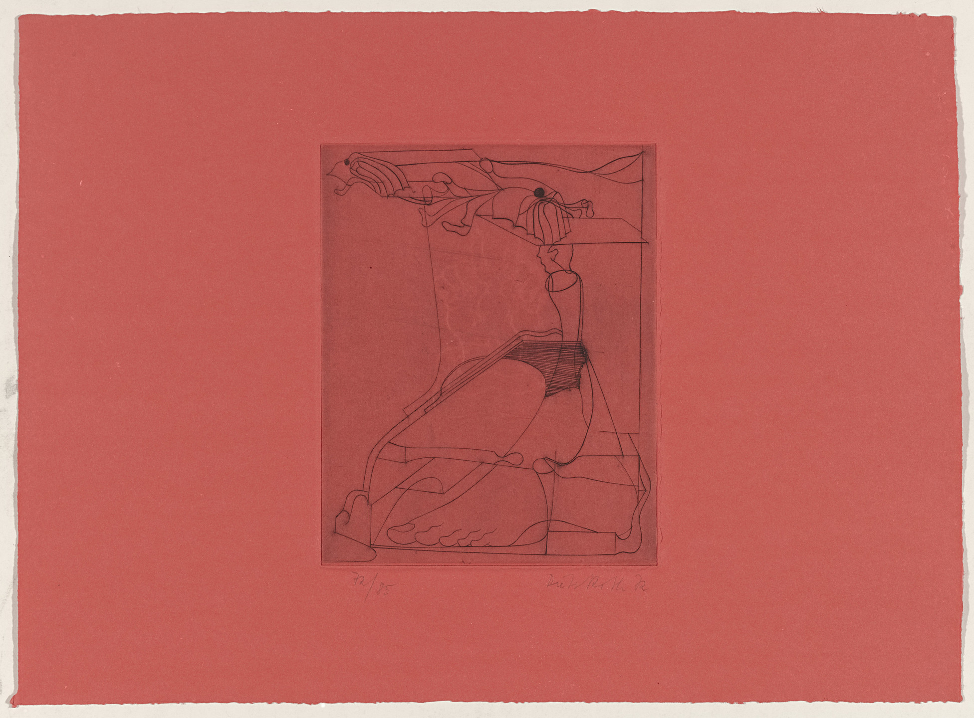 Dieter Roth. Legs from Containers. 1972, published 1973
