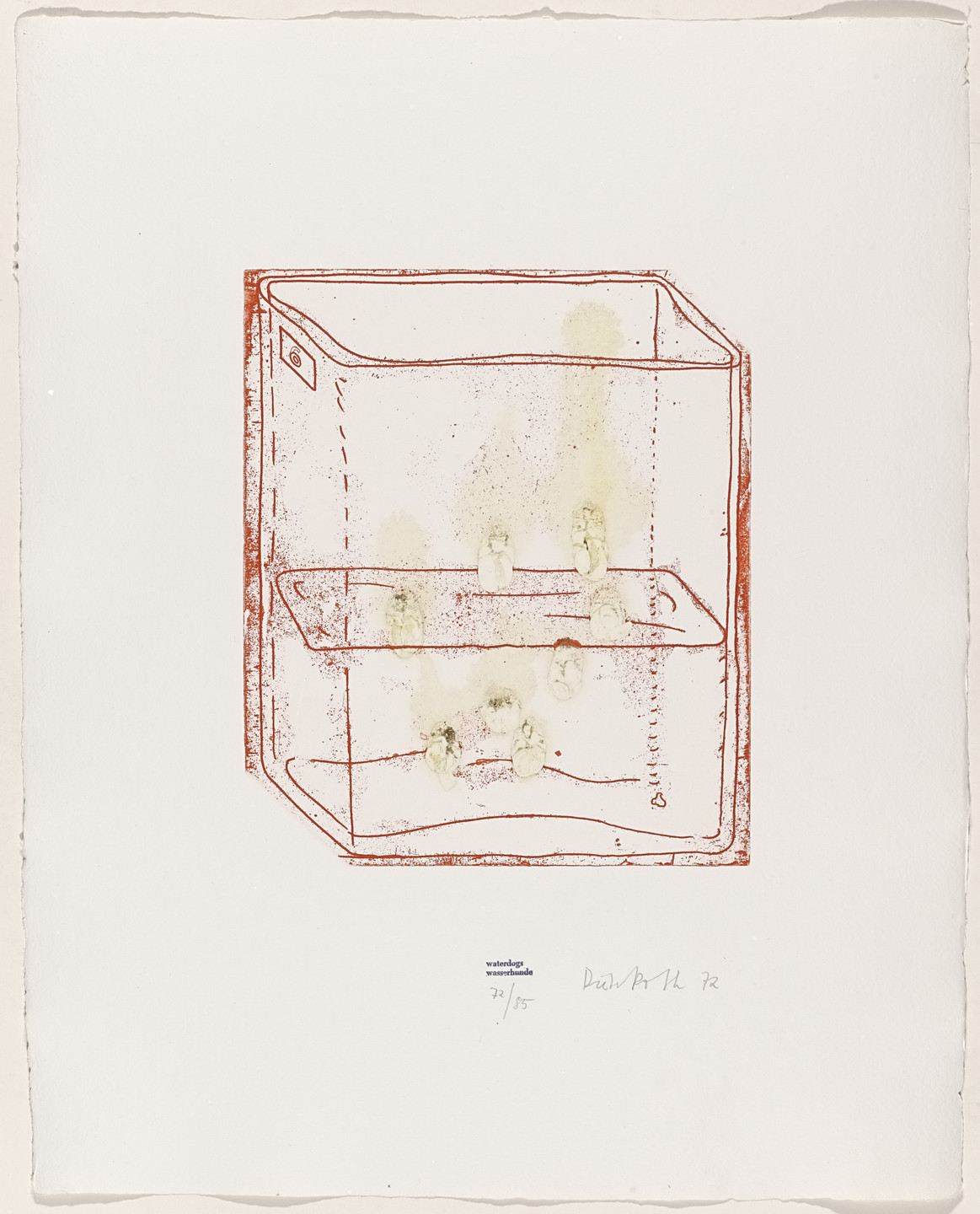 Dieter Roth. waterdogs (wasserhunde) from Containers. 1972, published 1973