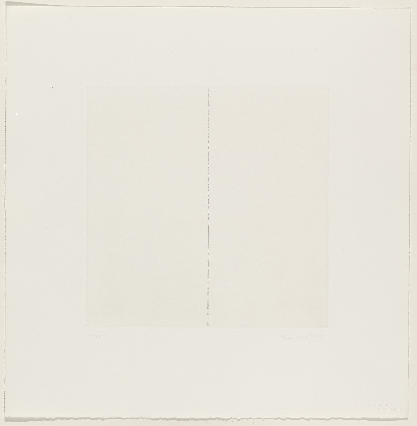 Edda Renouf. Untitled from Traces. 1974