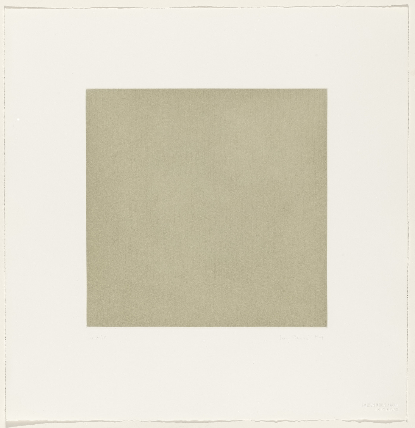 Edda Renouf. Untitled from Traces. 1974