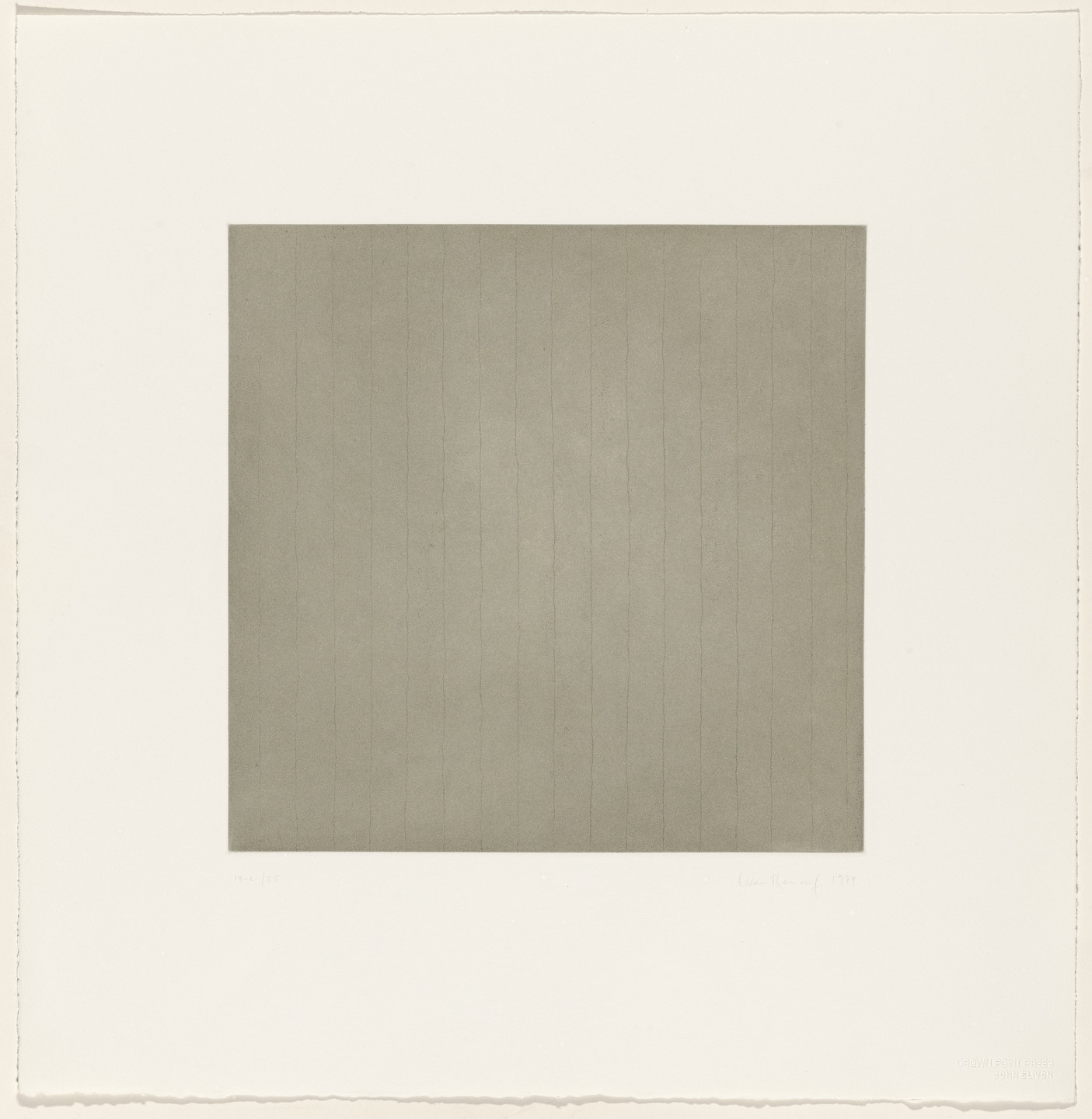 Edda Renouf. Untitled from Traces. 1974