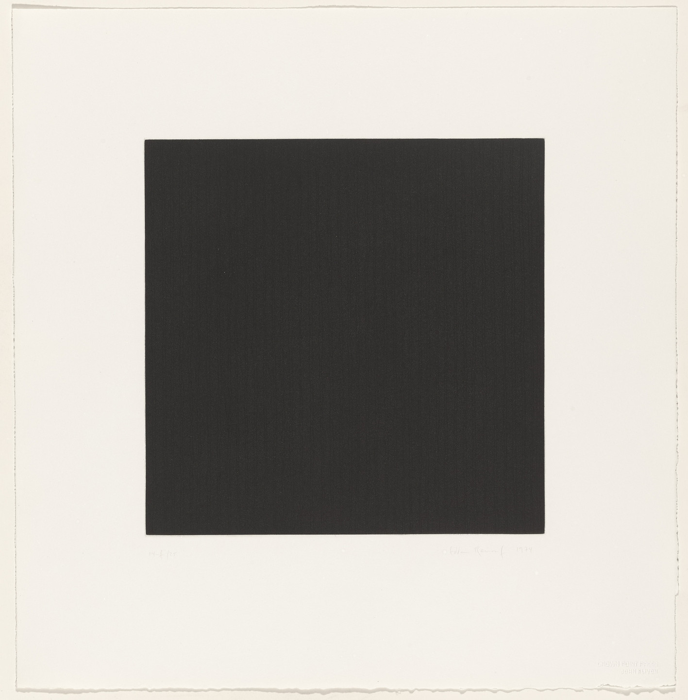 Edda Renouf. Untitled from Traces. 1974