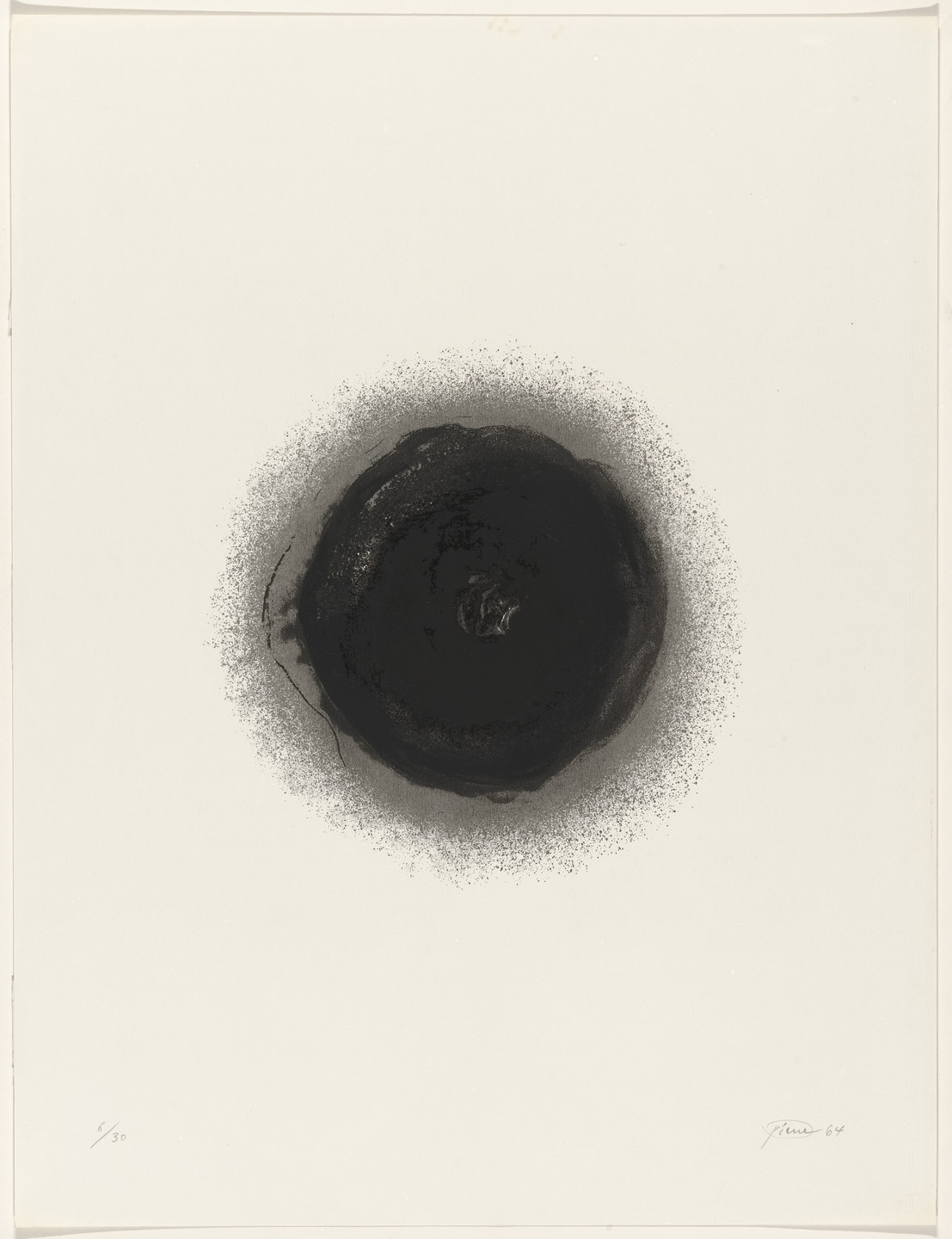 Otto Piene. Plate (folio 5) from the portfolio Rose or Star (Rose oder Stern). 1964, published 1965