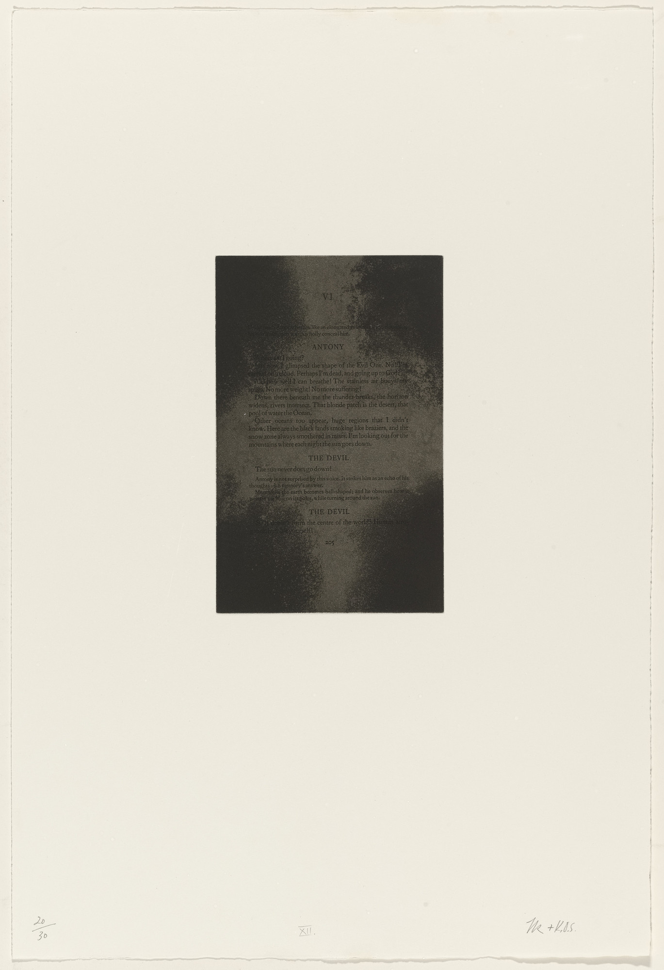 Tim Rollins, K.O.S. (Kids of Survival). _XII_from The Temptation of Saint Antony I-XIV