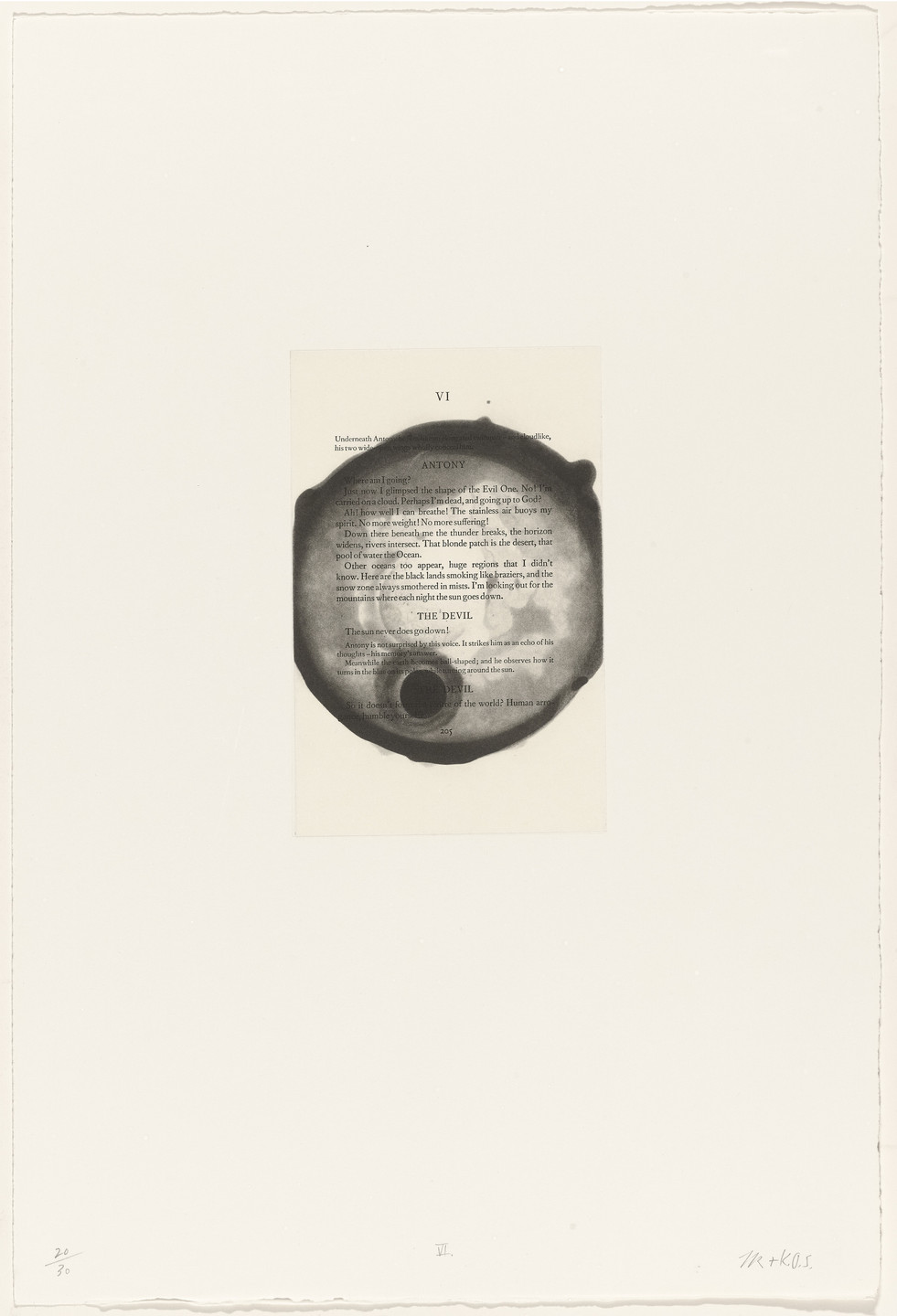 Tim Rollins, K.O.S. (Kids of Survival). VI from The Temptation of Saint Antony I-XIV. 1989