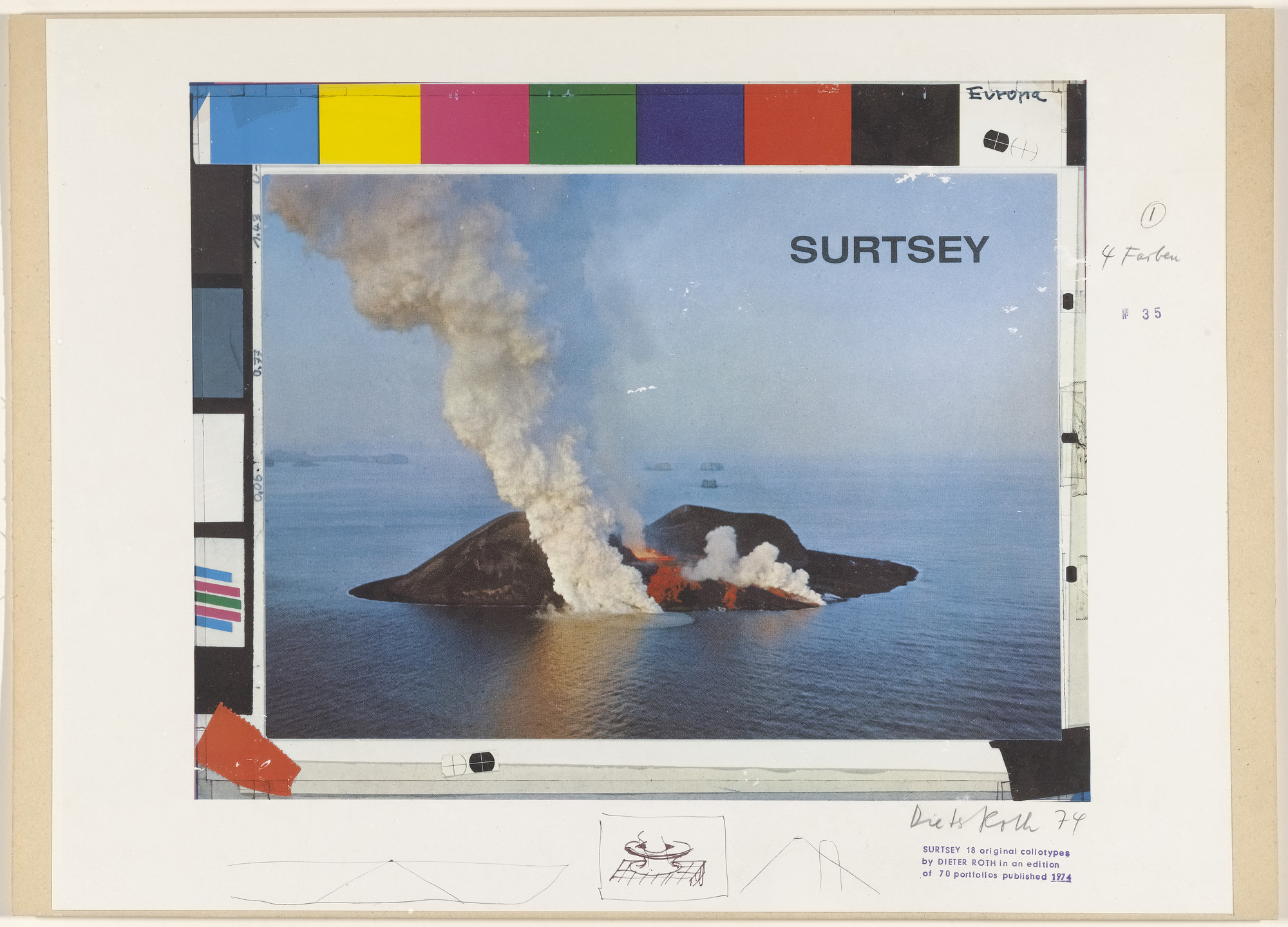 Dieter Roth. Untitled from Surtsey. 1973–74, published 1974