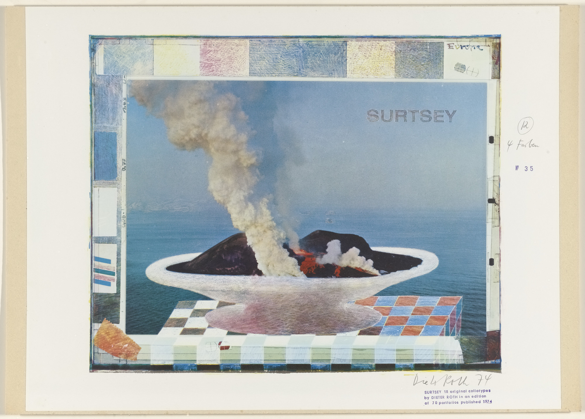 Dieter Roth. Untitled from Surtsey. 1973–74, published 1974