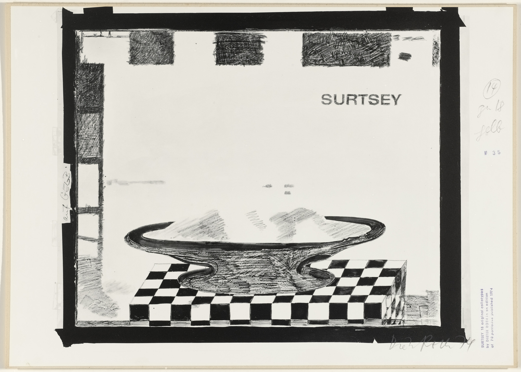 Dieter Roth. Untitled from Surtsey. 1973–74, published 1974