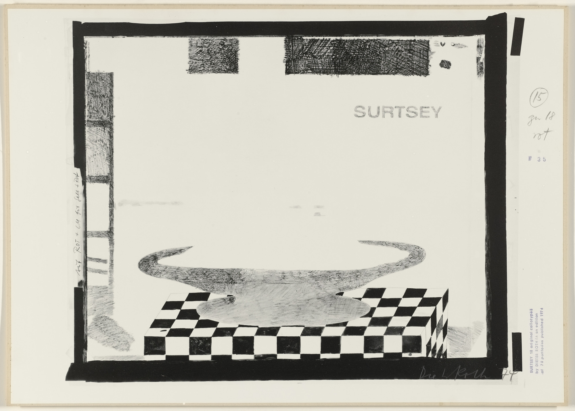 Dieter Roth. Untitled from Surtsey. 1973–74, published 1974