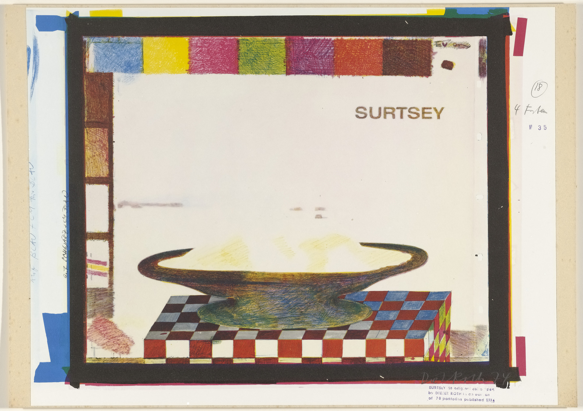 Dieter Roth. Untitled from Surtsey. 1973–74, published 1974