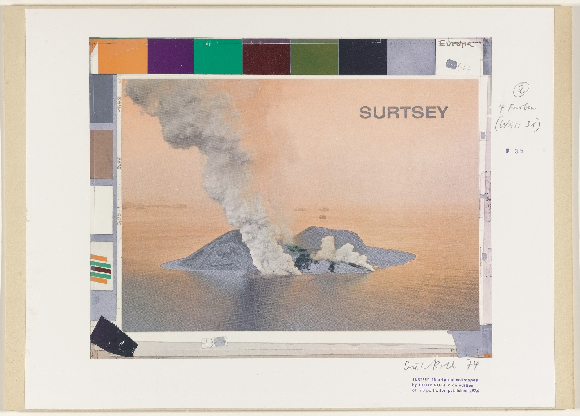 Dieter Roth. Untitled from Surtsey. 1973–74, published 1974