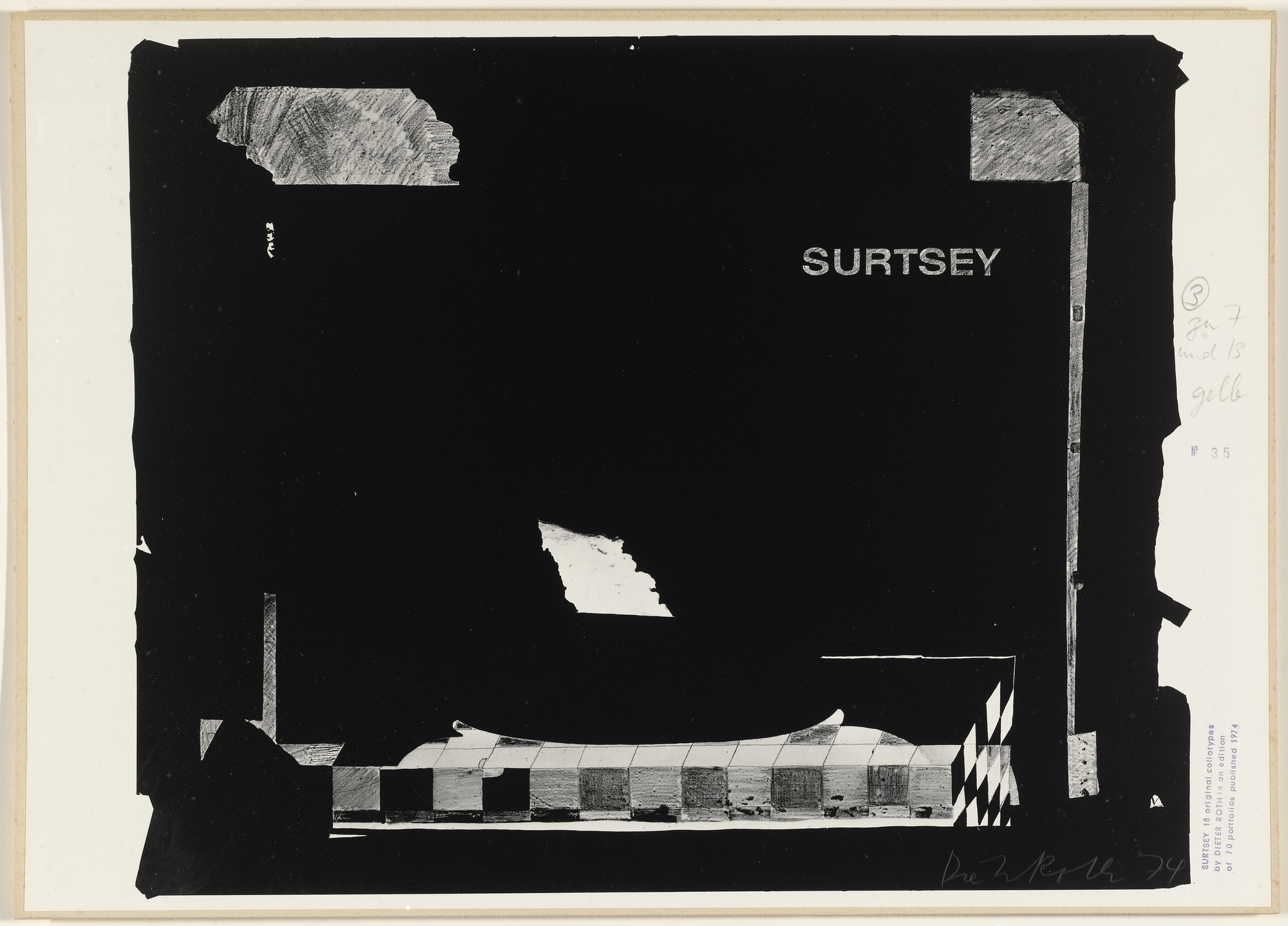 Dieter Roth. Untitled from Surtsey