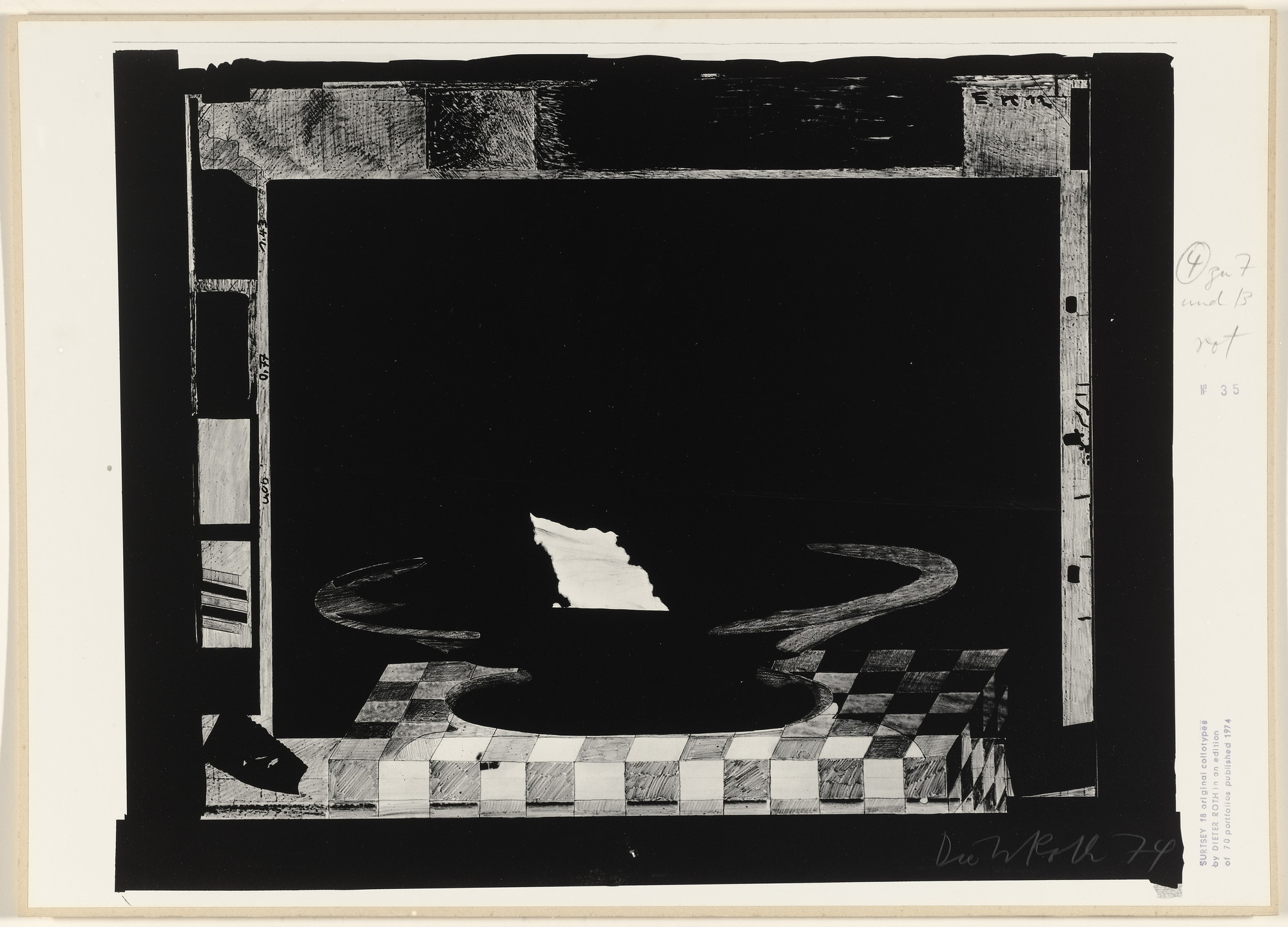 Dieter Roth. Untitled from Surtsey. 1973–74, published 1974