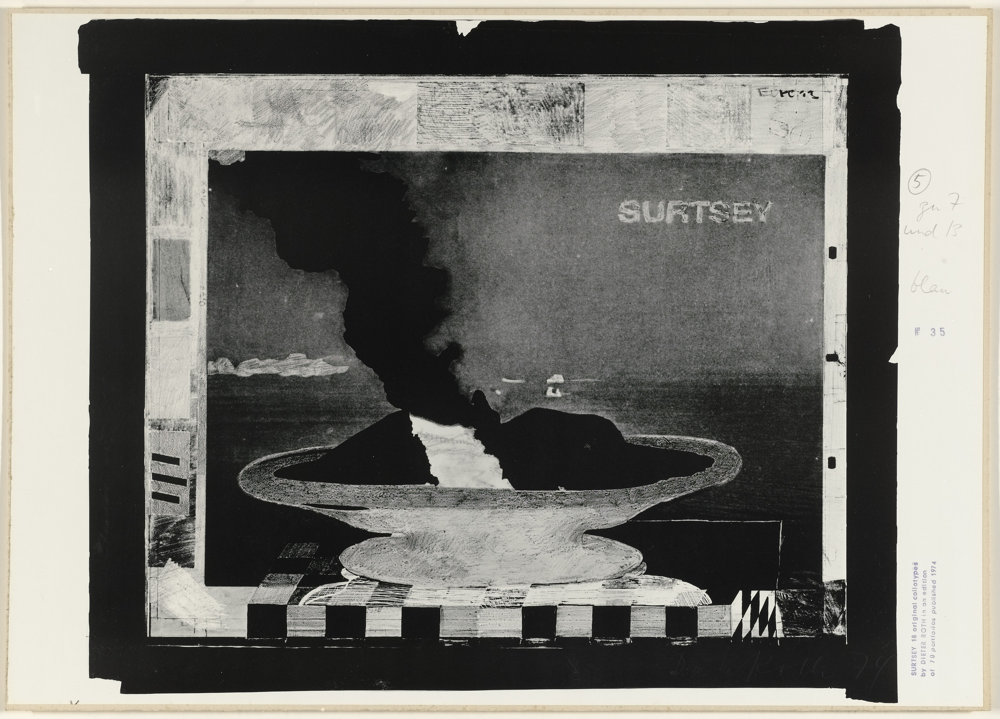 Dieter Roth. Untitled from Surtsey