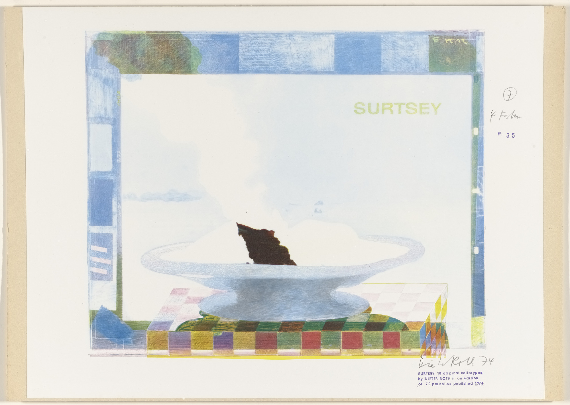 Dieter Roth. Untitled from Surtsey. 1973–74, published 1974