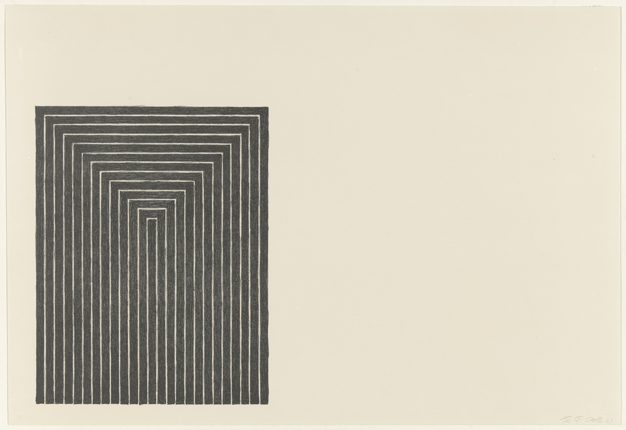 Frank Stella. Black Series I. 1967 | MoMA