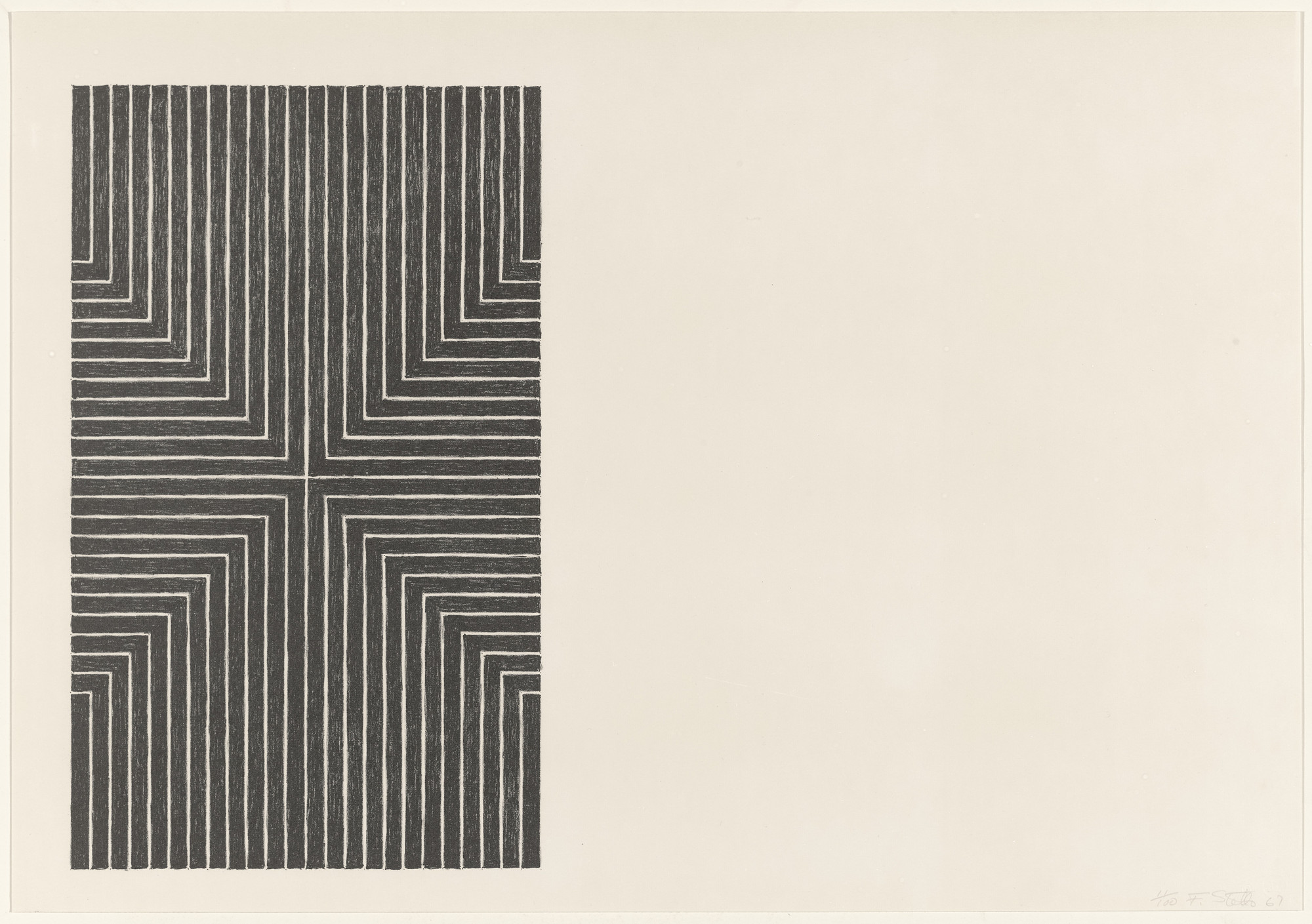 Die Fahne Hoch!, œuvre monochrome de Frank Stella