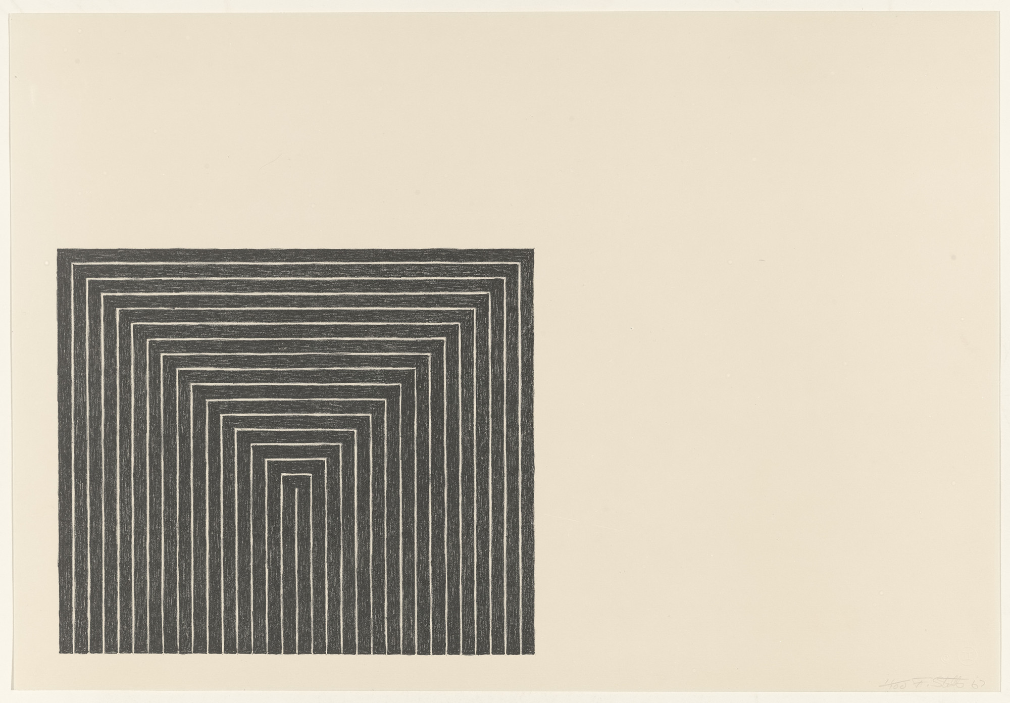 Frank Stella. Getty Tomb from Black Series I