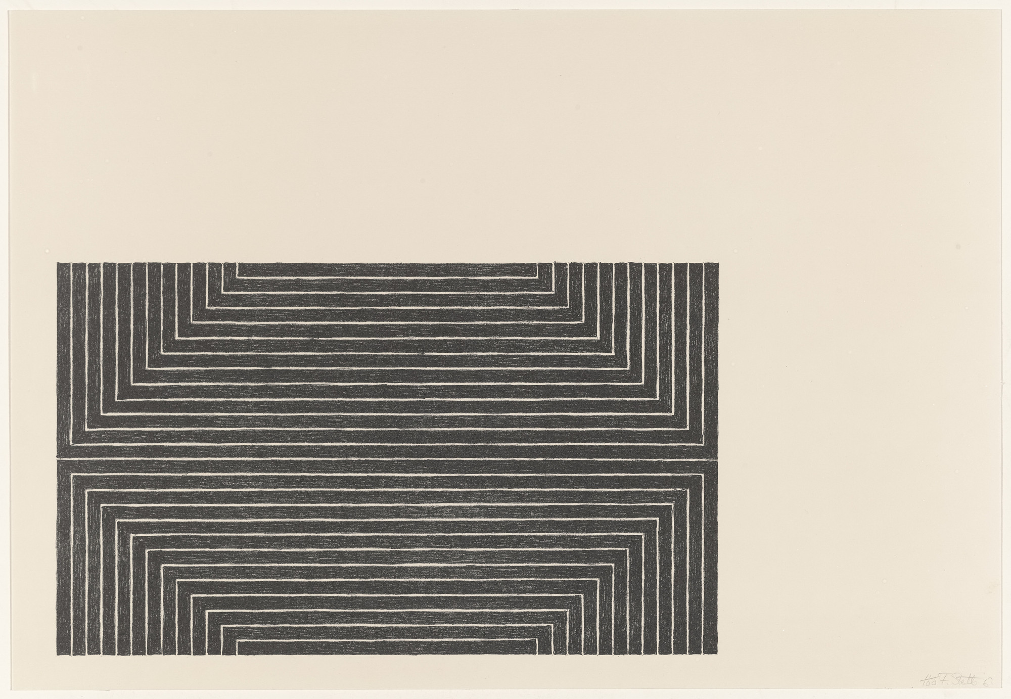 Frank Stella. Bethlehem's Hospital from Black Series I