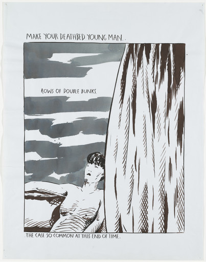 Raymond Pettibon. No Title (Make your deathbed...). 1991