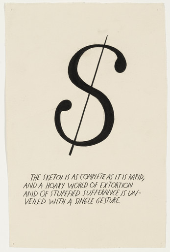 Raymond Pettibon. No Title (The sketch is...). 1992