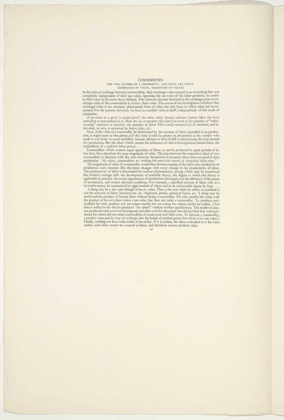 Hugo Gellert. Plate (folio 48) from &#39;Capital&#39; in Pictures. 1933