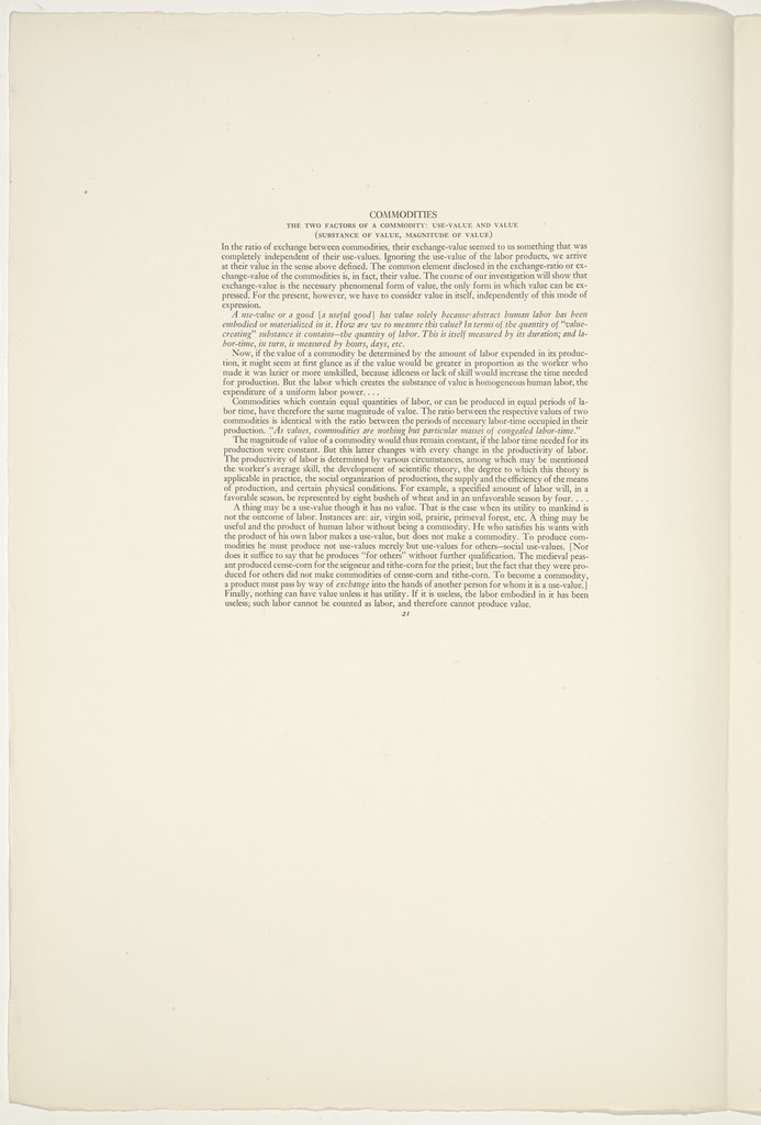 Plate (folio 48) from 'Capital' in Pictures