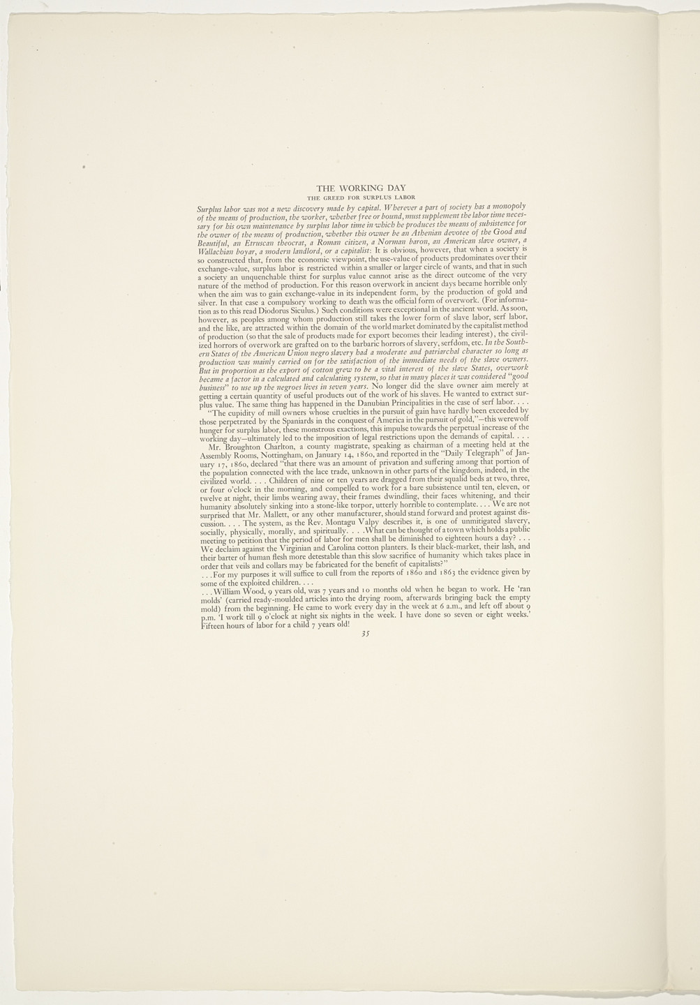 Hugo Gellert. Plate (folio 76) from &#39;Capital&#39; in Pictures. 1933
