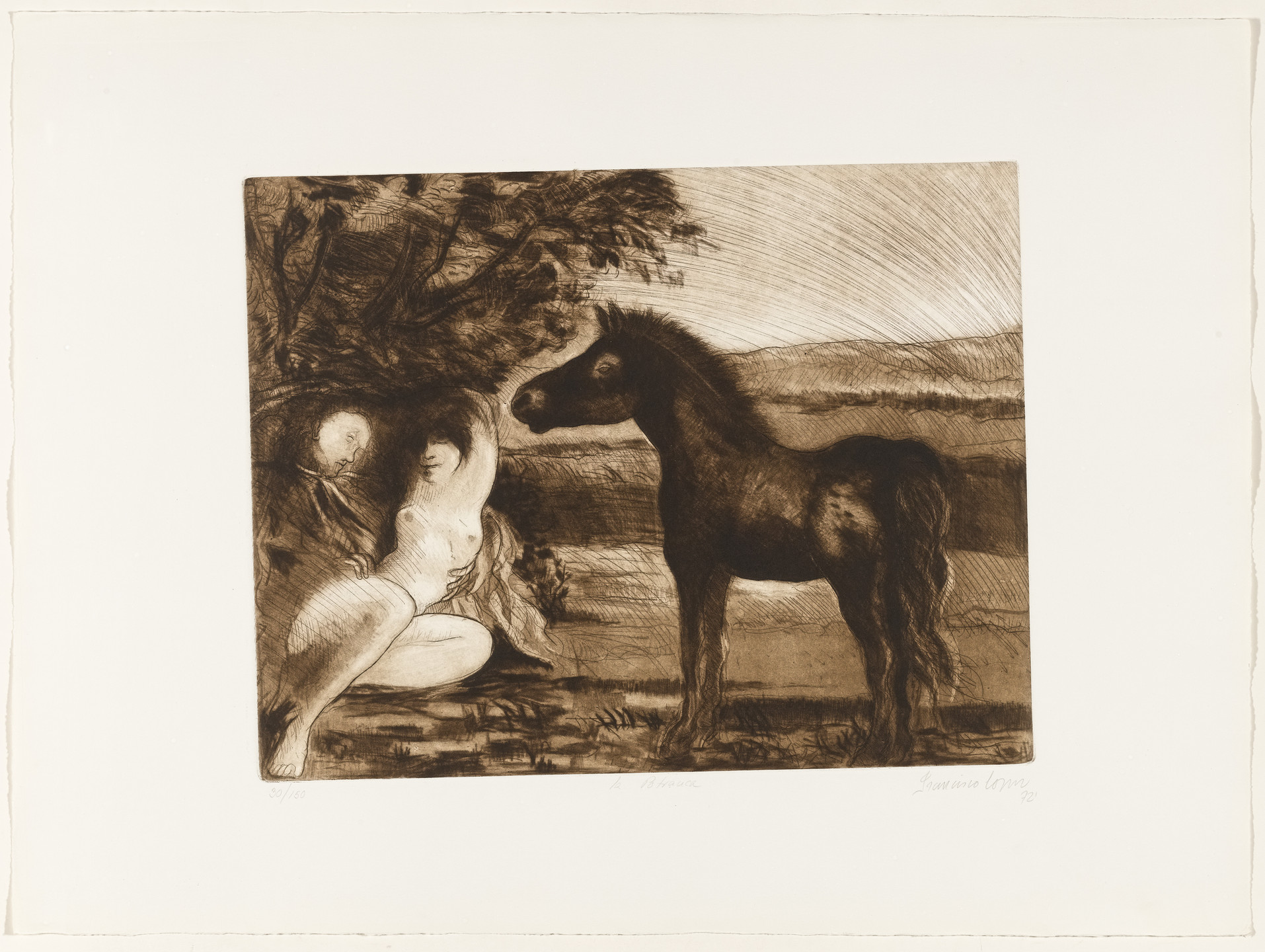 Francisco Corzas. The Colt (La Potranca) from 21 Printmakers from Colombia, Mexico and Venezuela (21 Estampadores de Colombia, Mexico y Venezuela). 1972